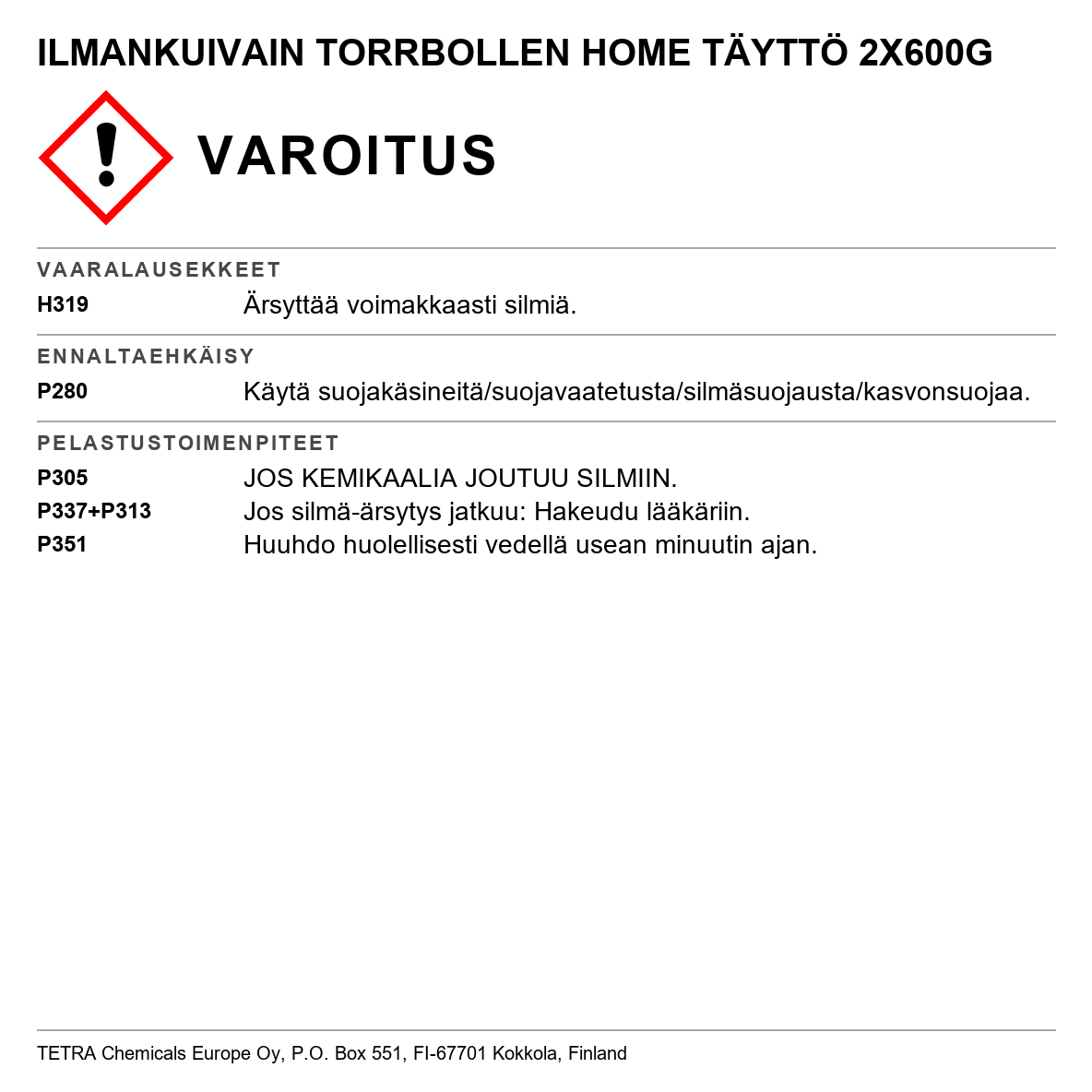 Kodin kosteudenpoistaja TORRBOLLEN Home