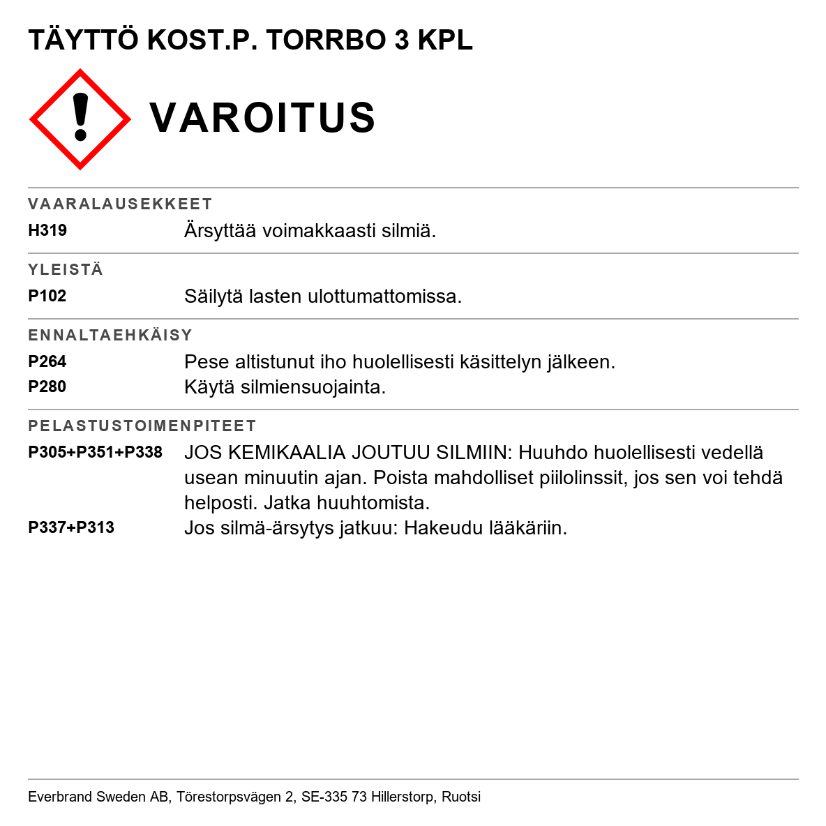 Täyttöpakkaus kosteudenpoistajaan Torrbollen