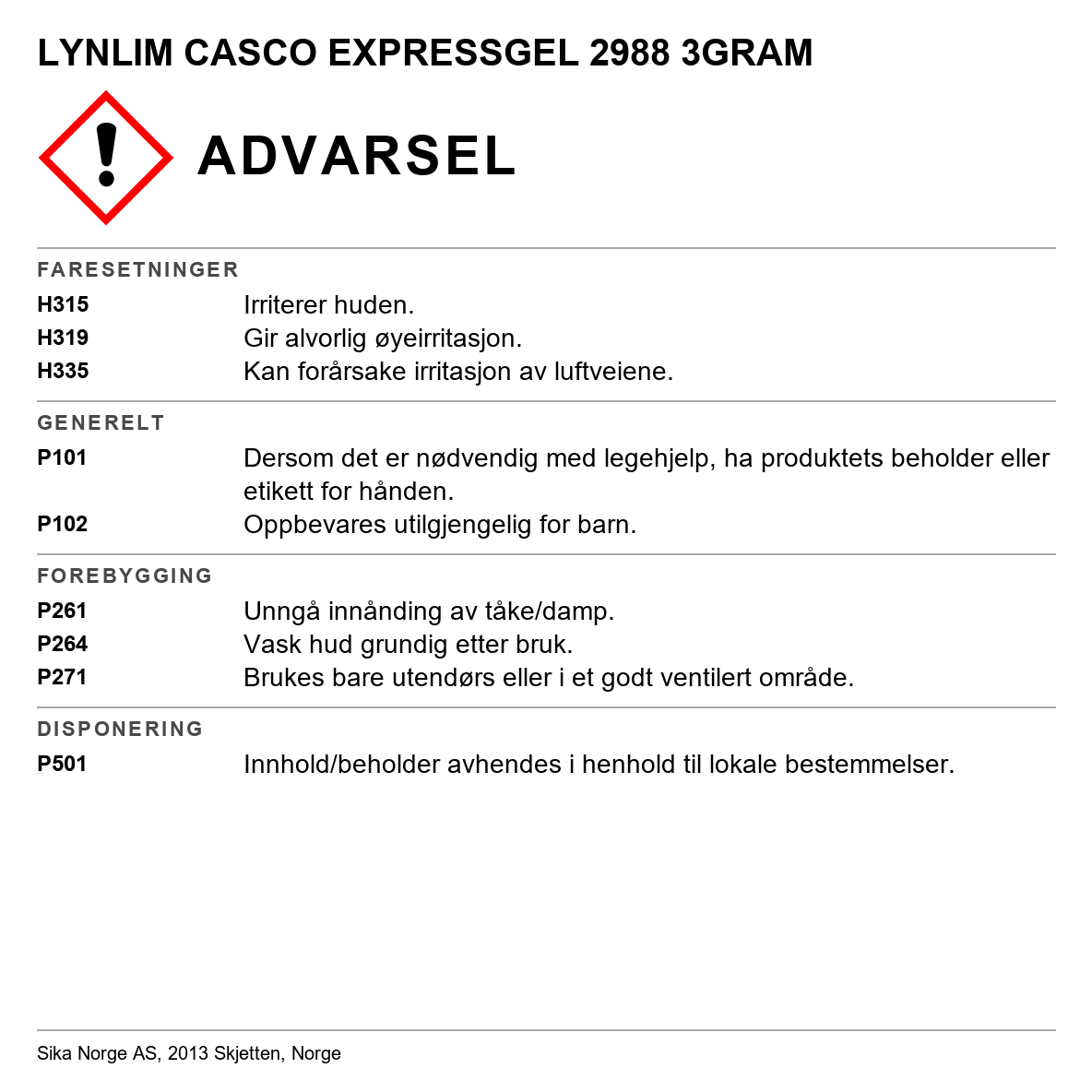 Lynlim Casco ExpressGel 2988