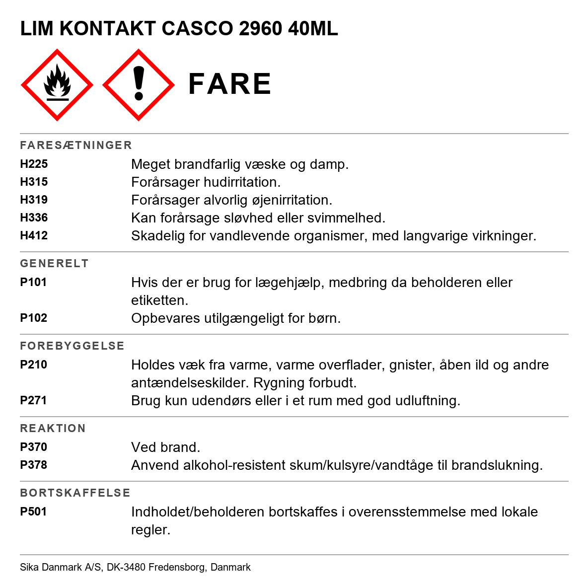 Kontaktlim Casco