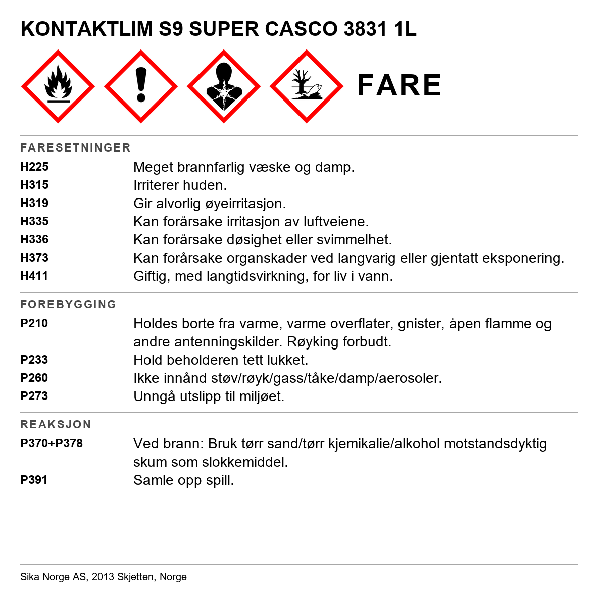 Kontaktlim S9 Super Casco