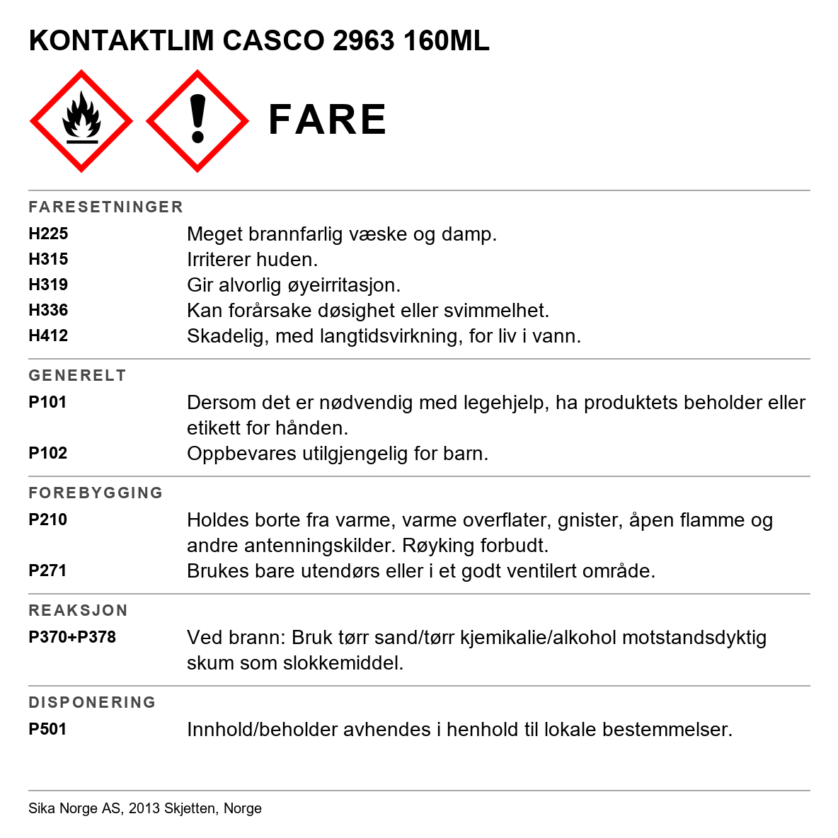 Kontaktlim Casco