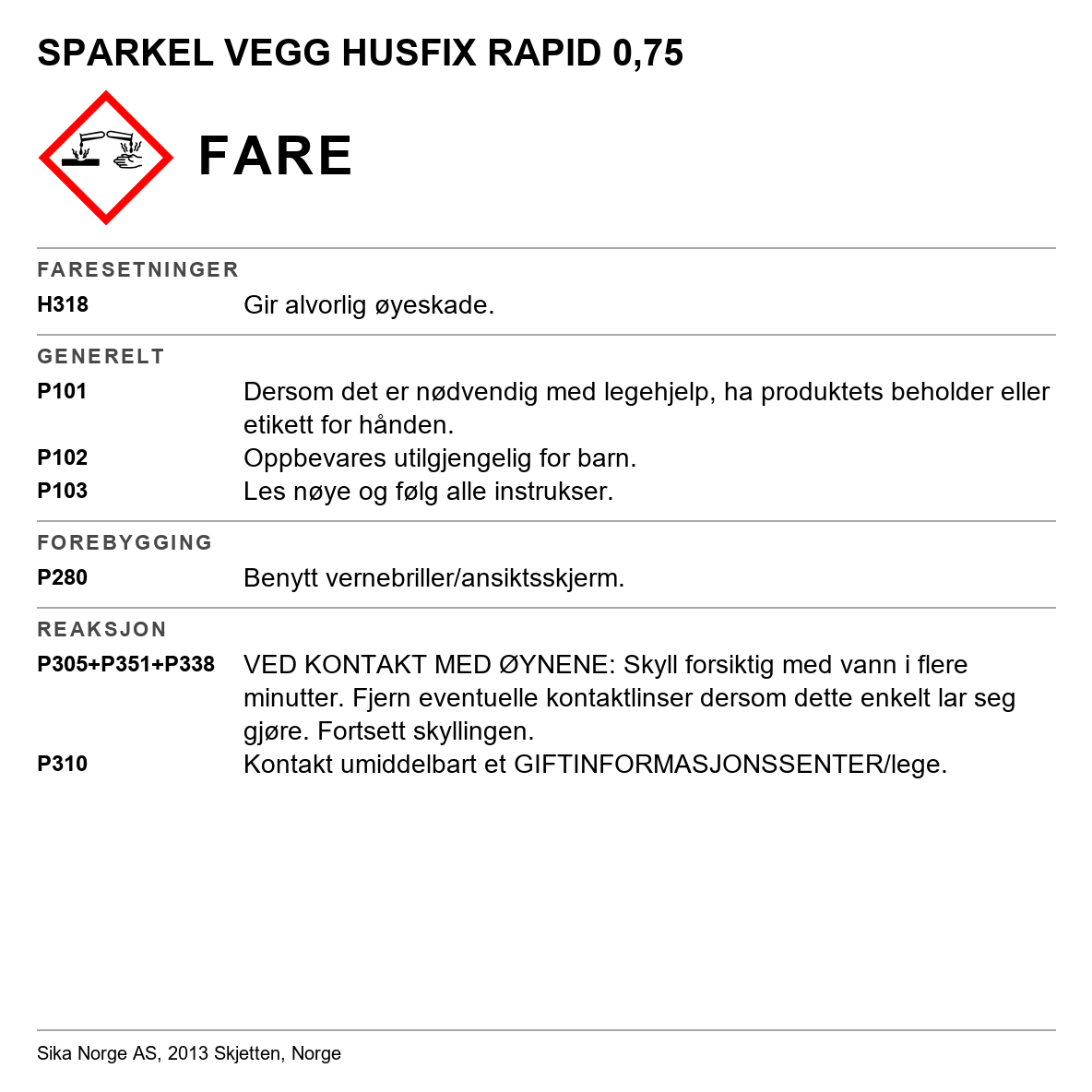 HusFix Rapid Casco 3649