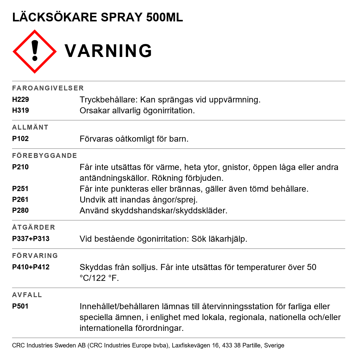 Läcksökare CRC ECO Leak finder