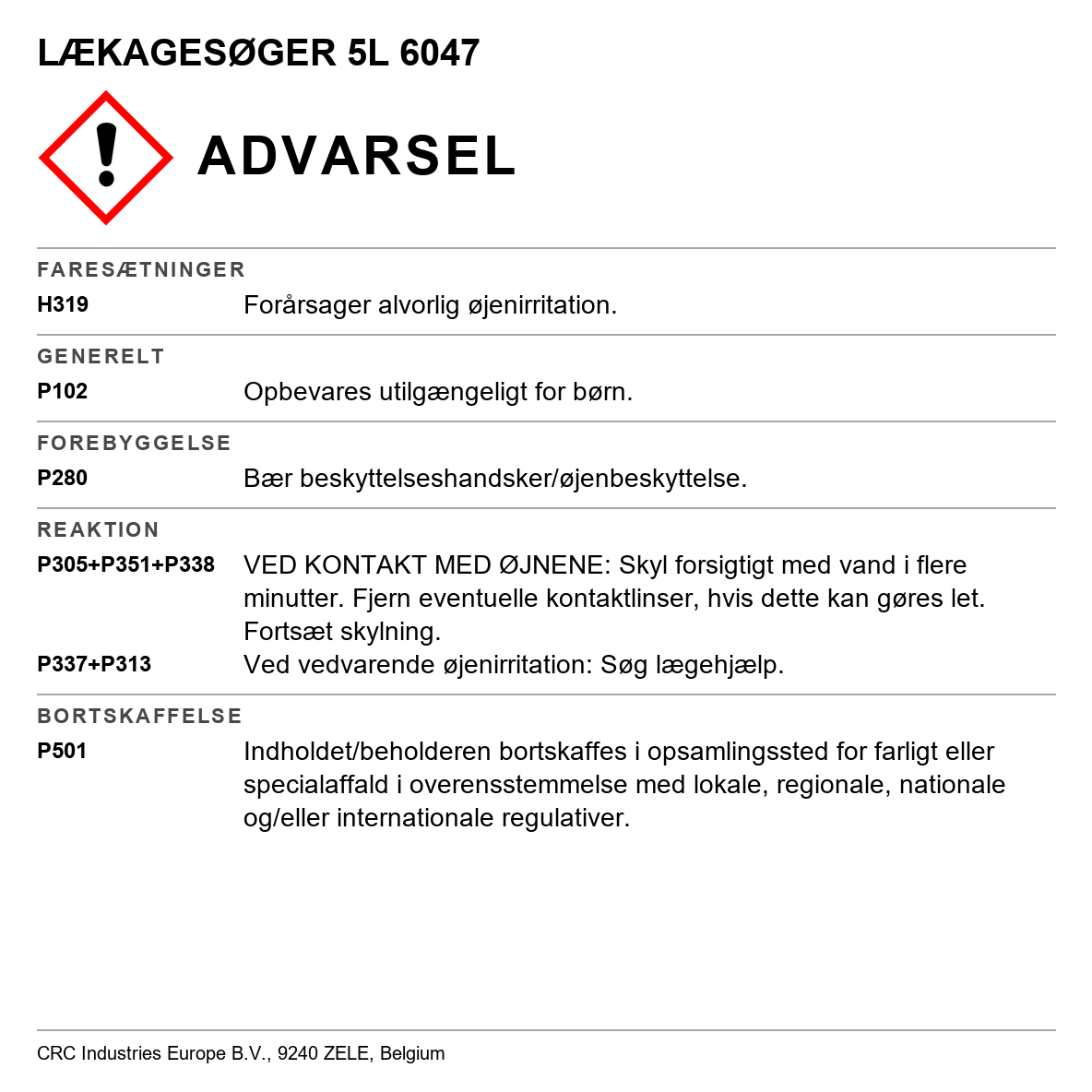 Lækagesøger CRC ECO Leak finder