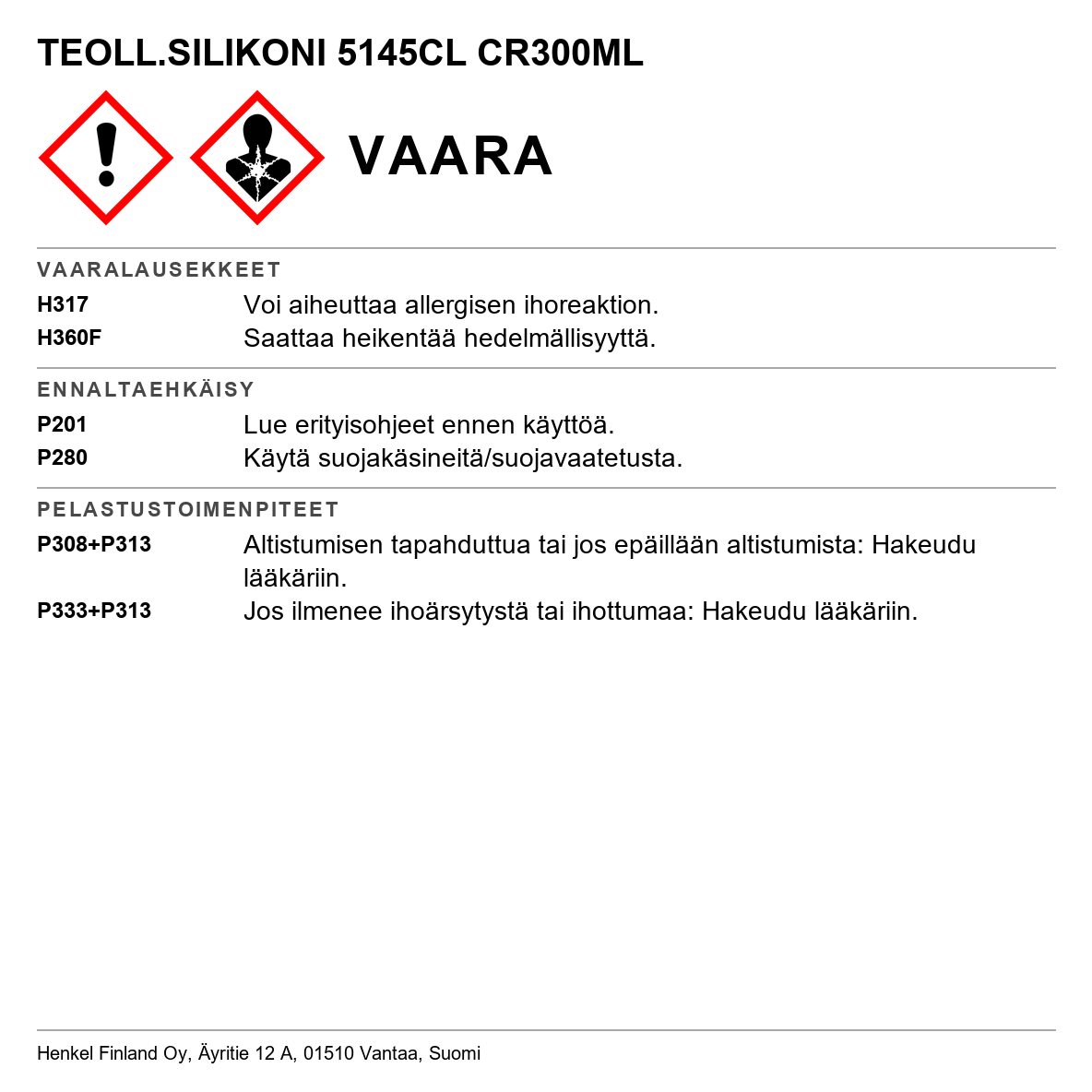 Teollisuussilikoni Loctite 5145