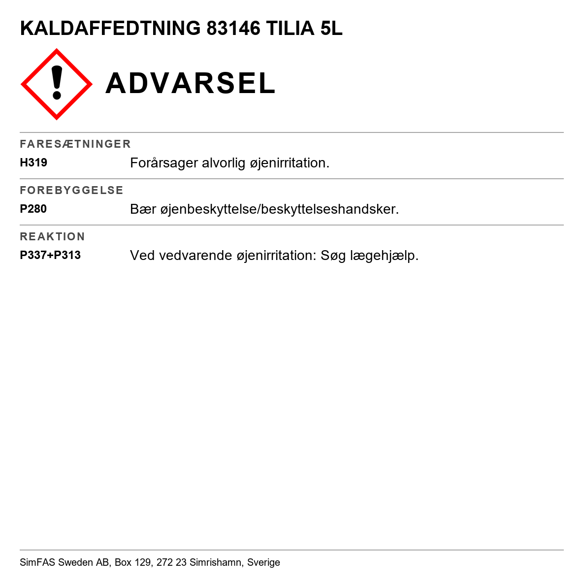 Koldaffedning Tilia