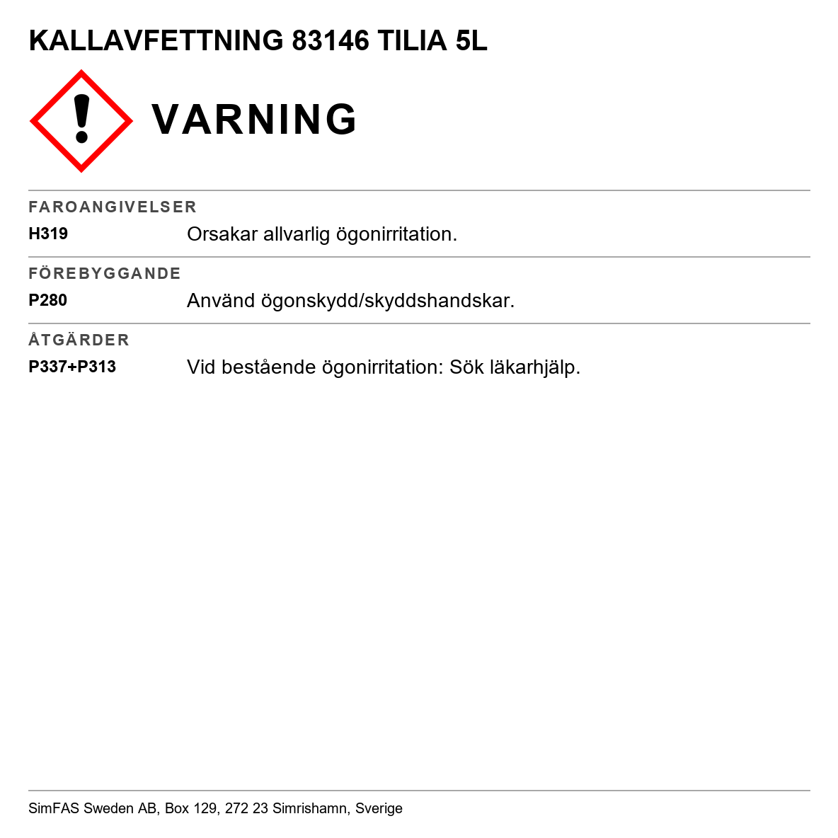Kallavfettning Tilia