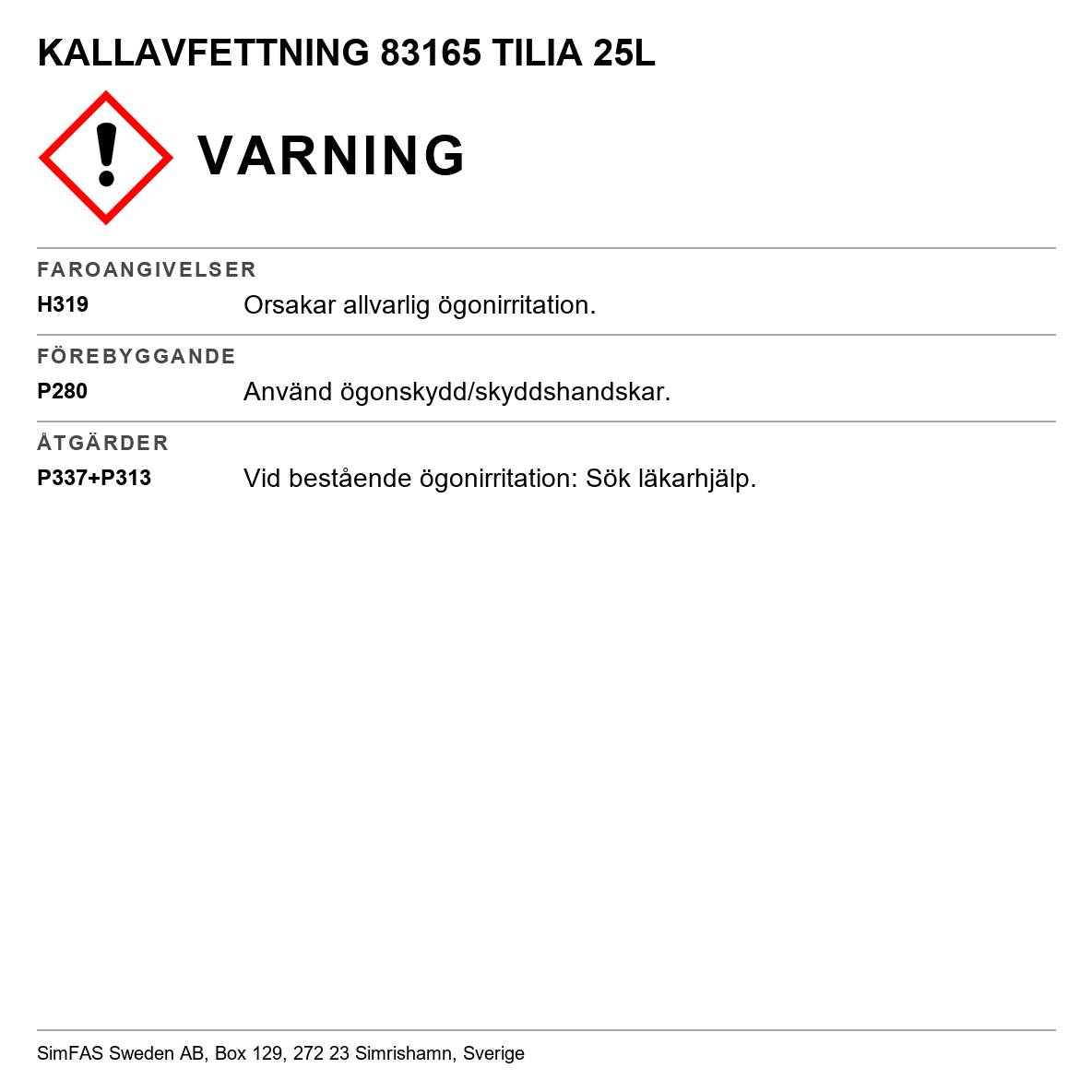 Kallavfettning Tilia