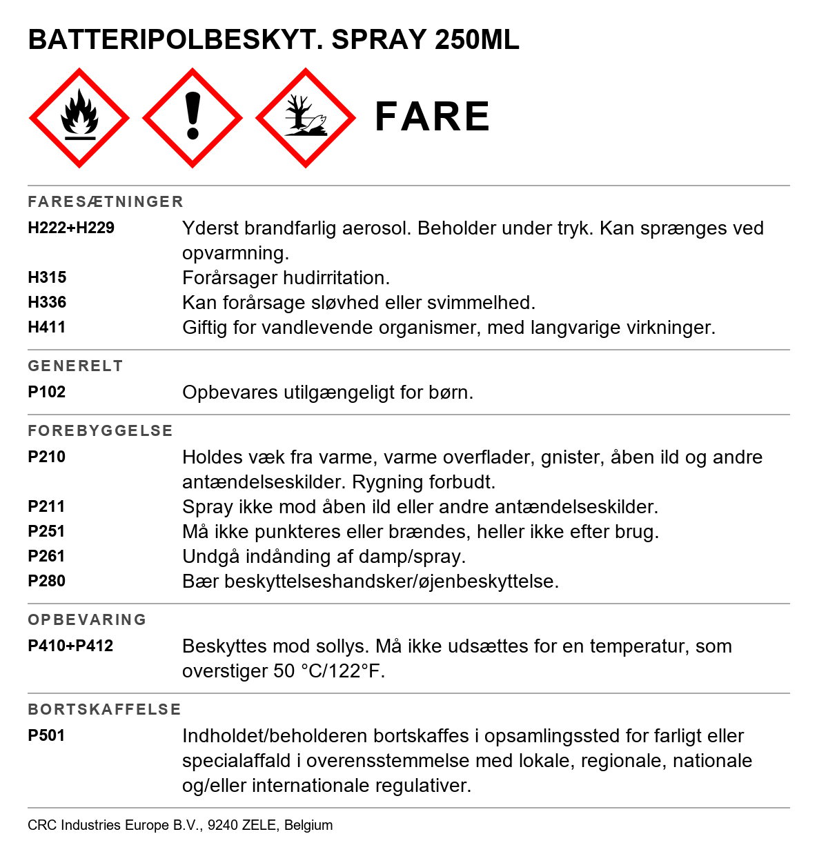 Battery Pole Protect CRC Battery Pole Protect 1612