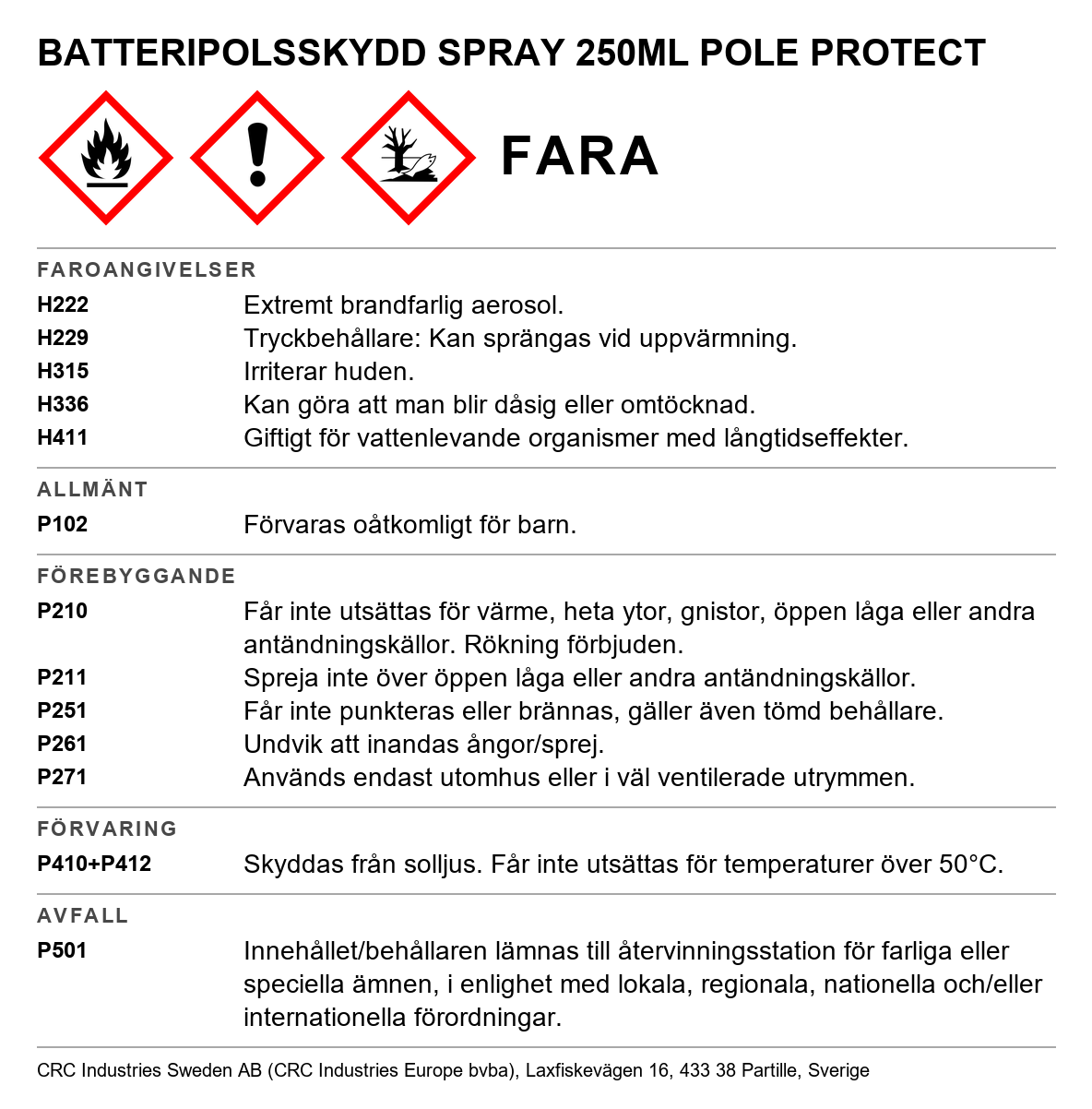 Battery Pole Protect CRC Battery Pole Protect 1612