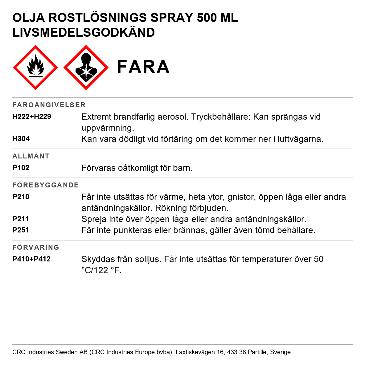 Rostlösare CRC Pen Oil 8060