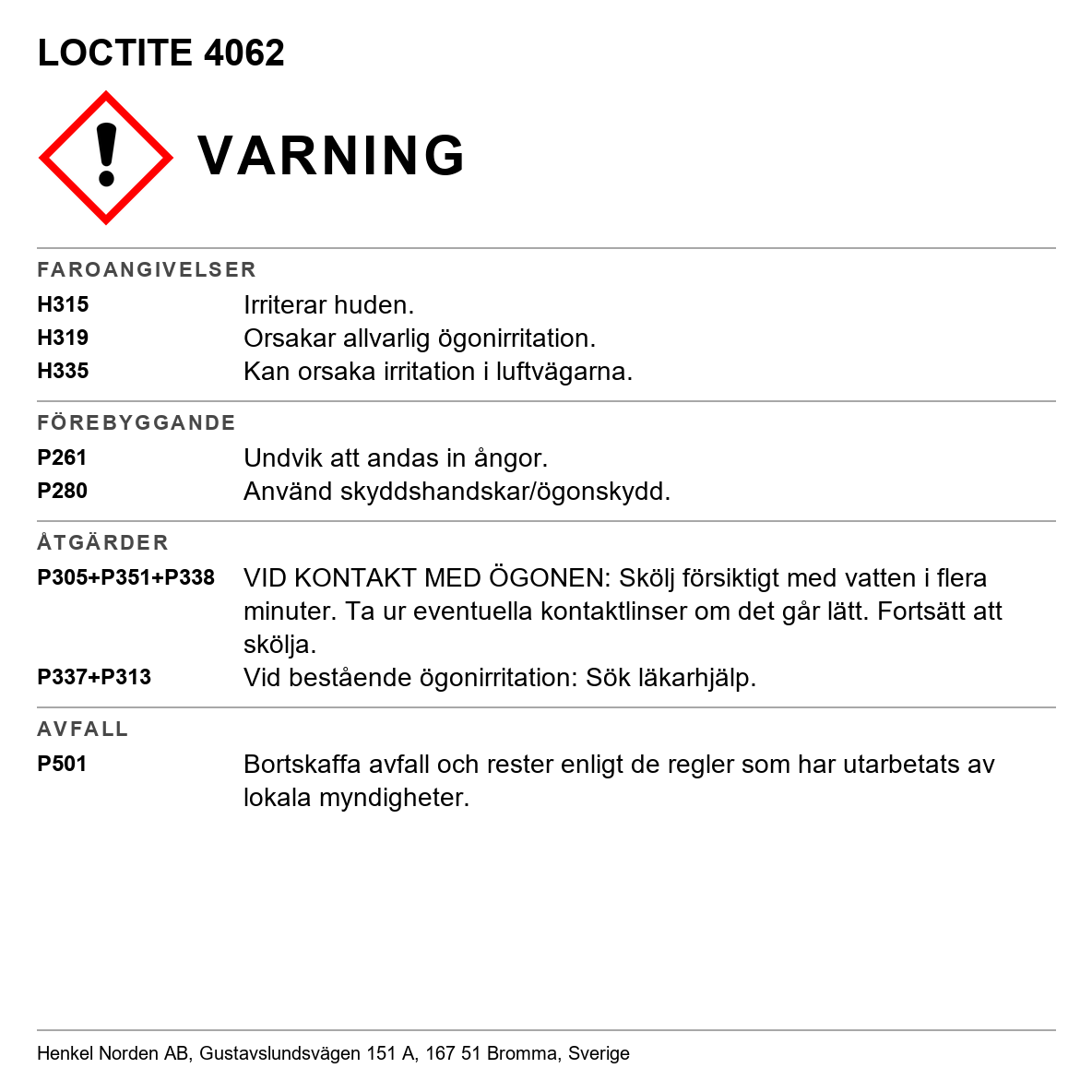 Snabblim Plast Gummi Loctite 4062