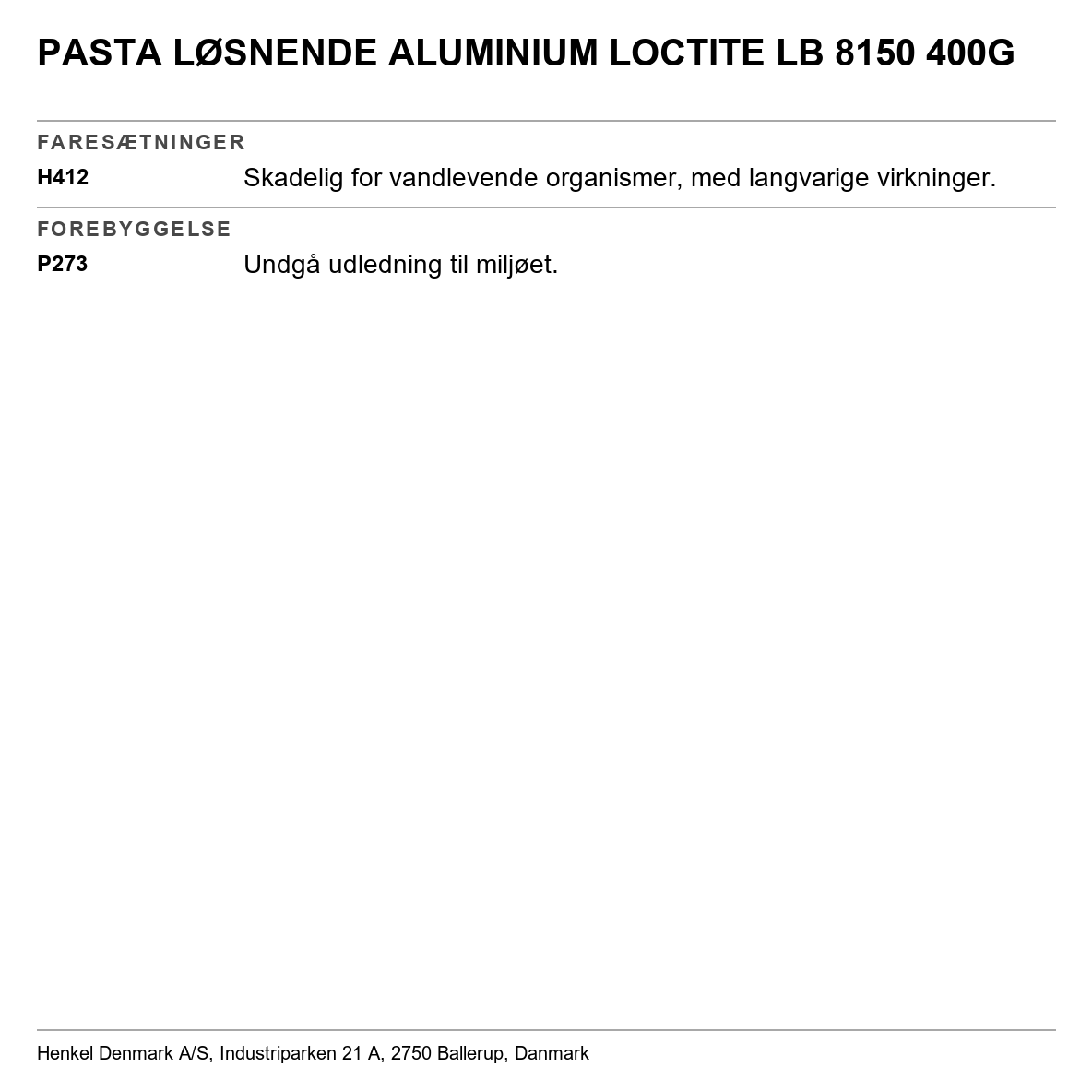 Antiseize-pasta Loctite 8150/5151/8151