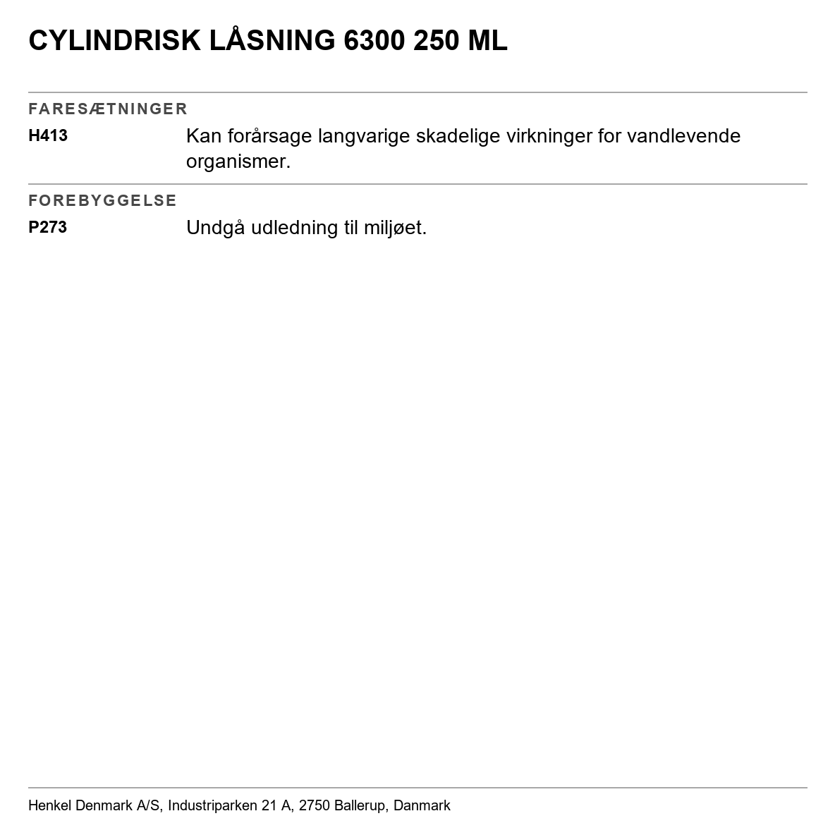 Cylindrisk montering Loctite 6300