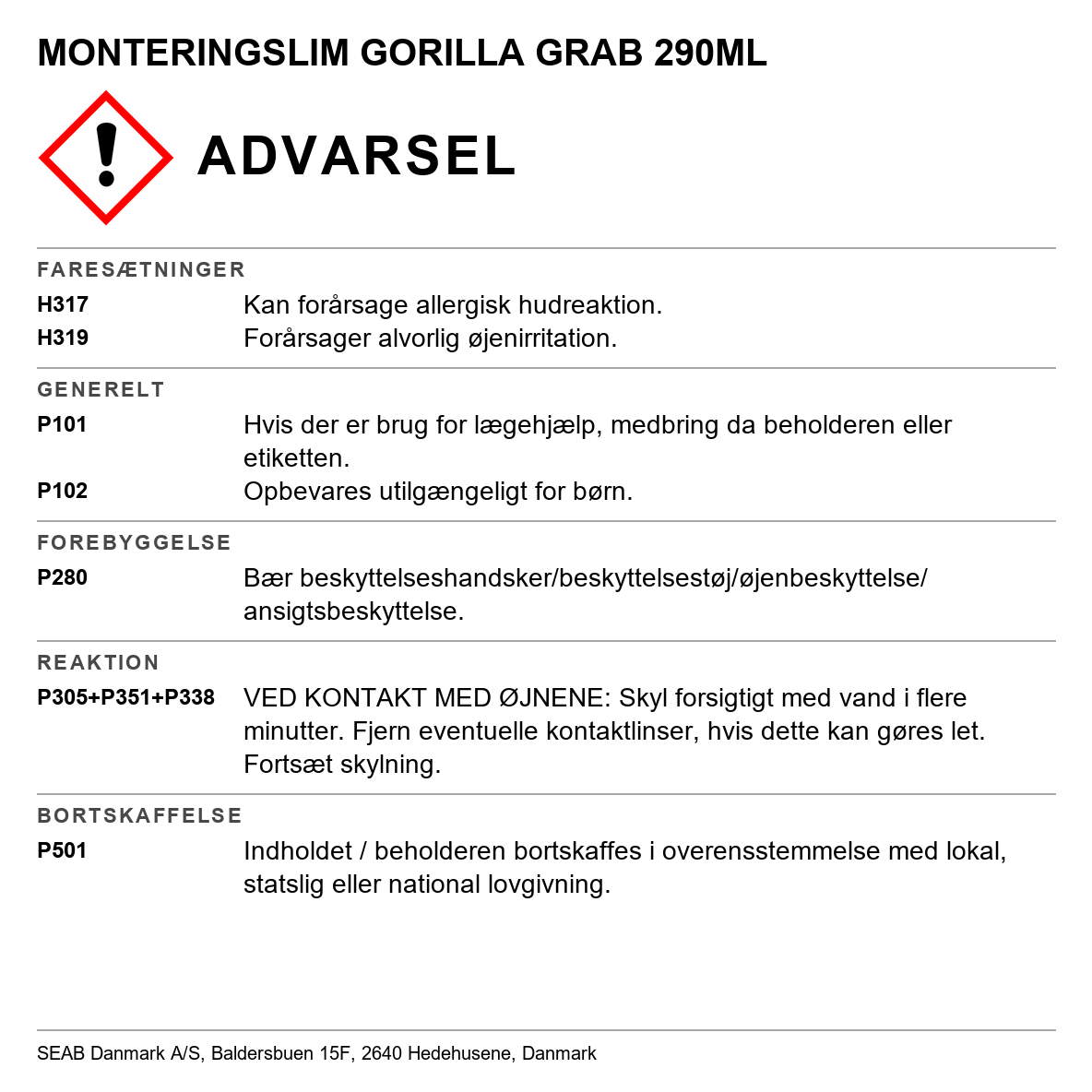 Monteringslim Gorilla