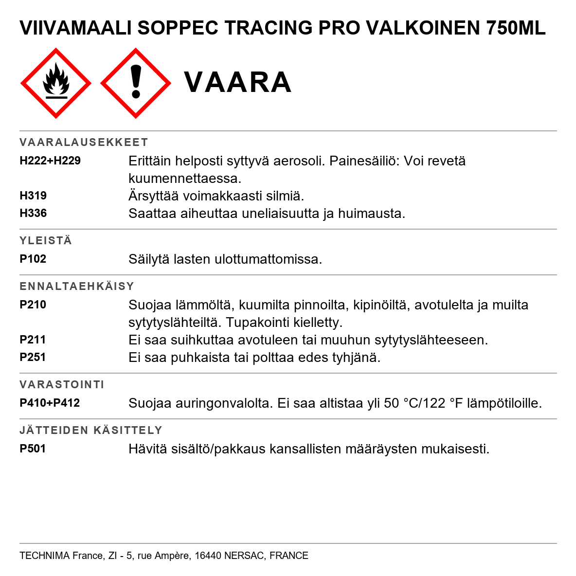 Viivamerkintämaali Tracing Pro Soppec
