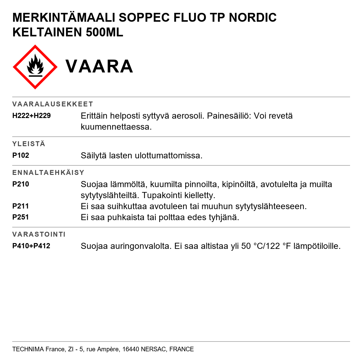 Merkintämaali Fluo TP Nordic Soppec