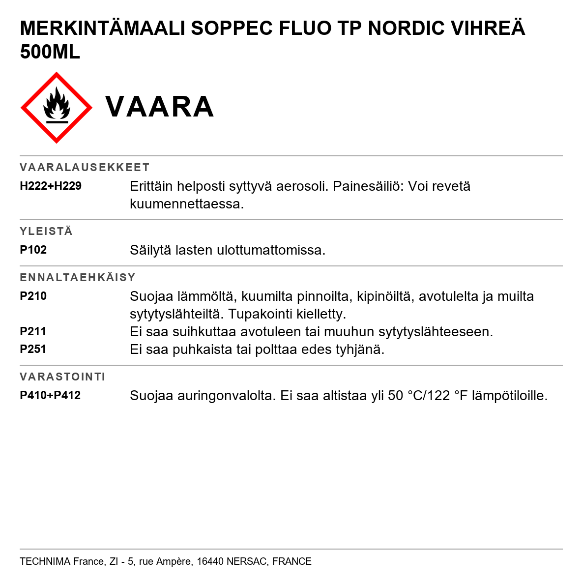 Merkintämaali Fluo TP Nordic Soppec