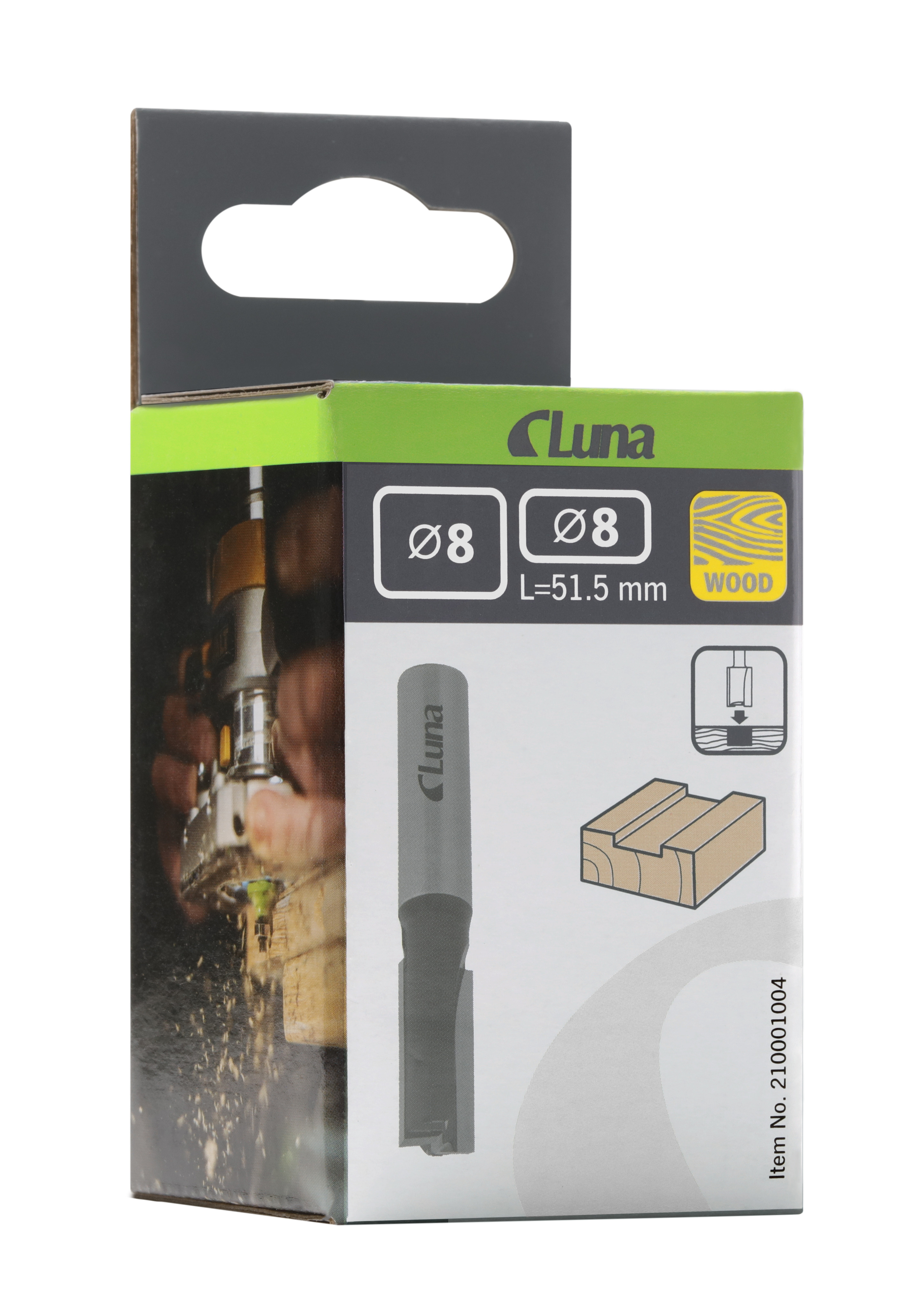 Groove bits with bottom cutter Luna