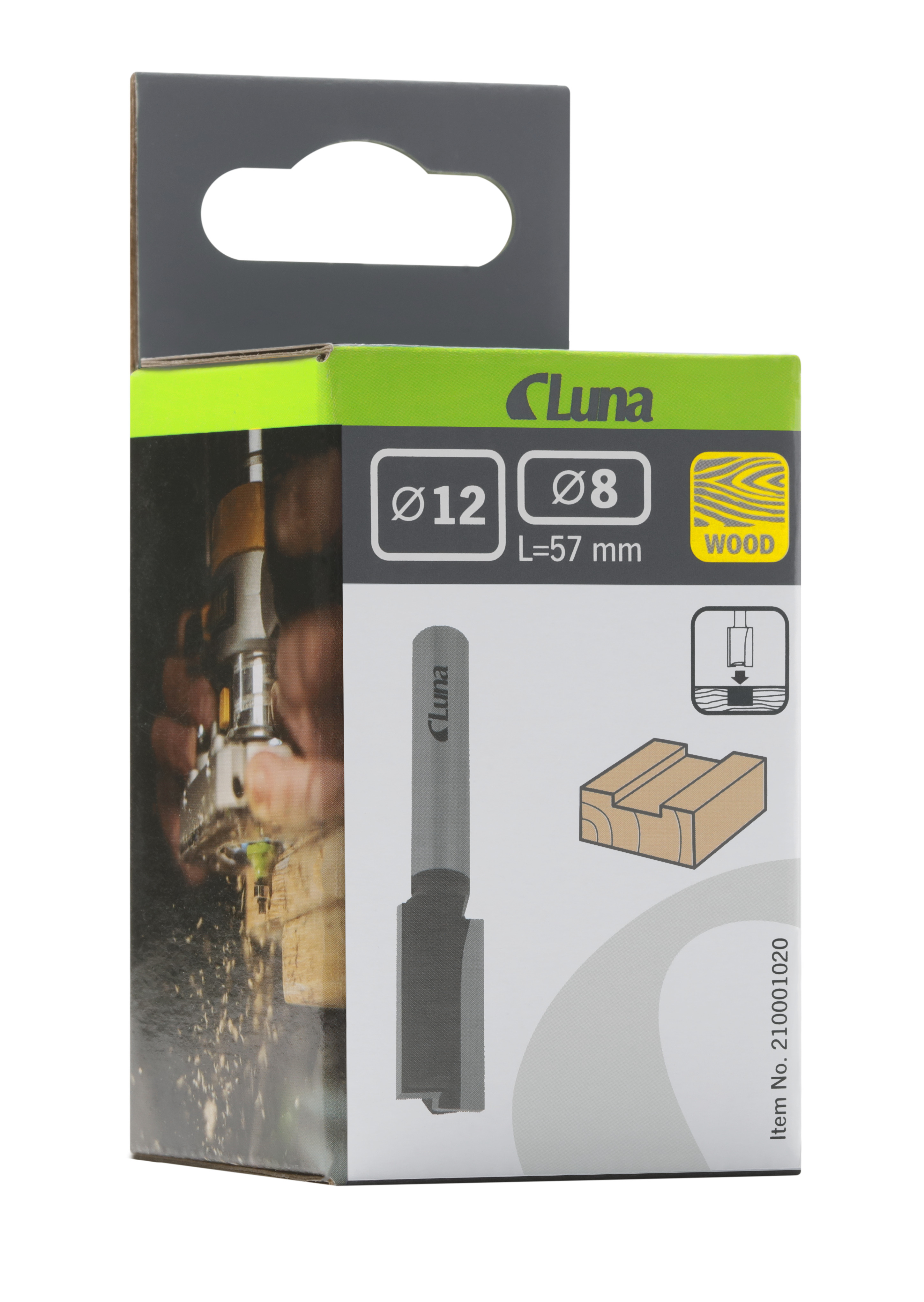 Groove bits with bottom cutter Luna