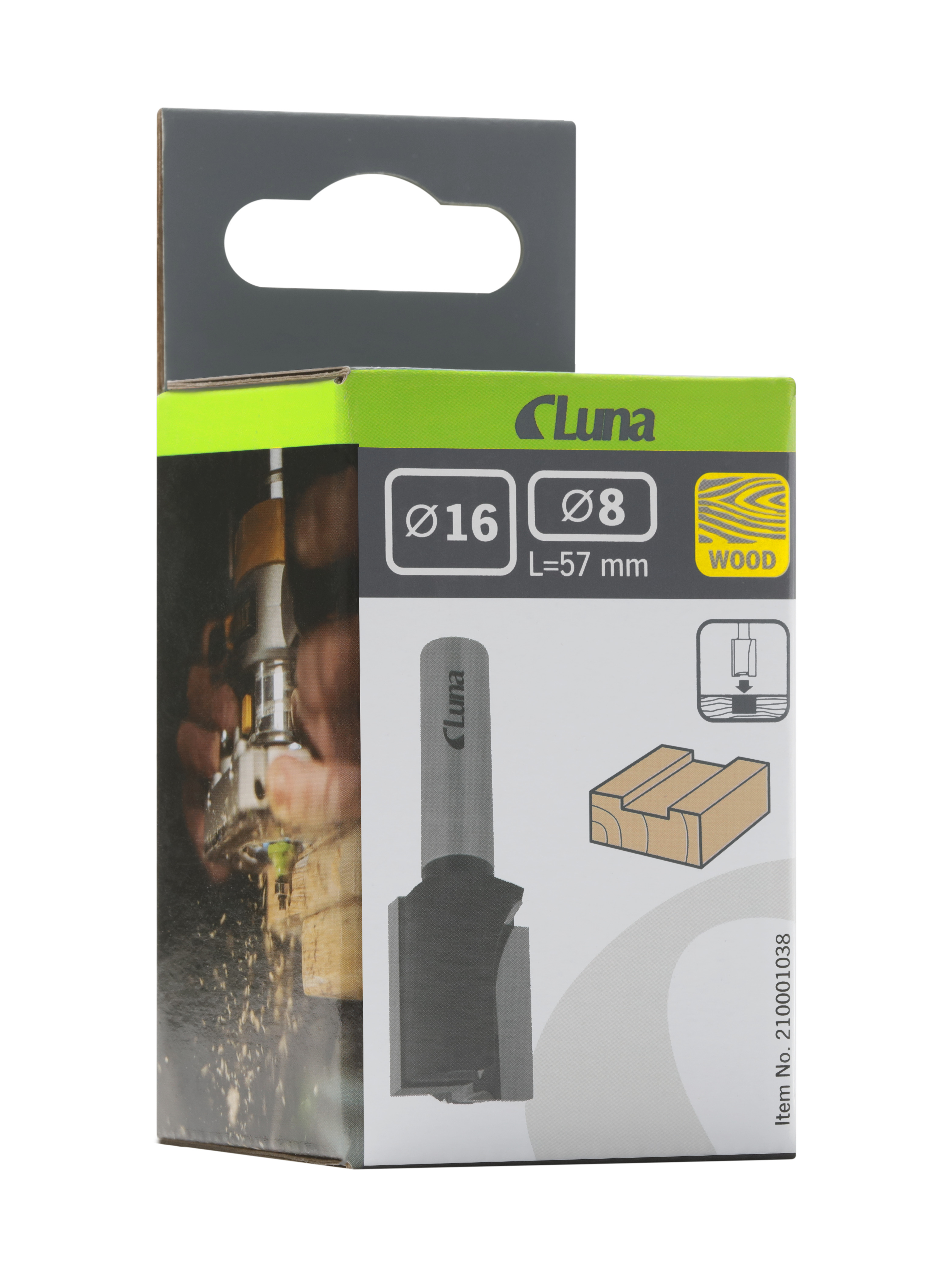 Groove bits with bottom cutter Luna