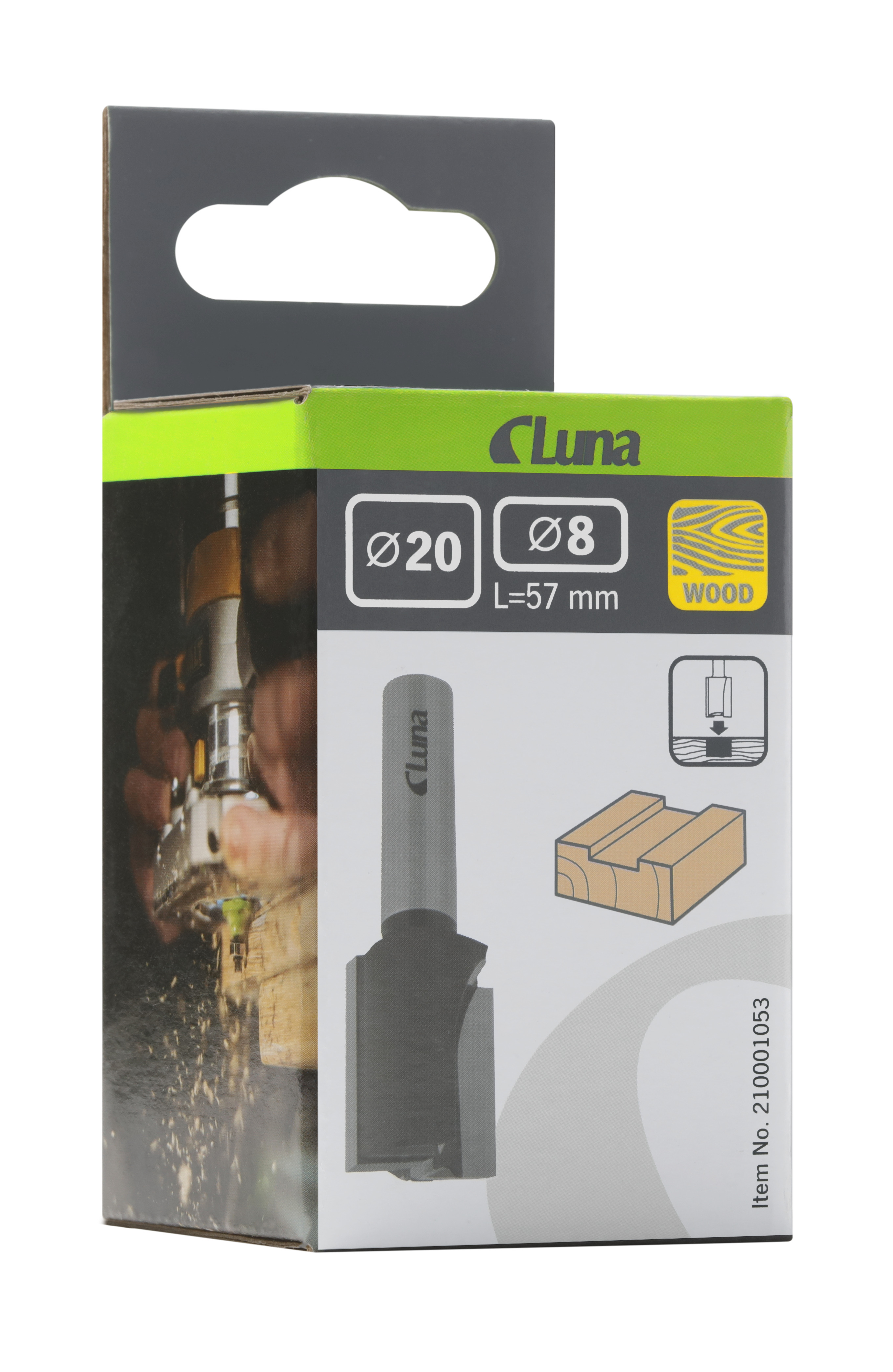 Groove bits with bottom cutter Luna