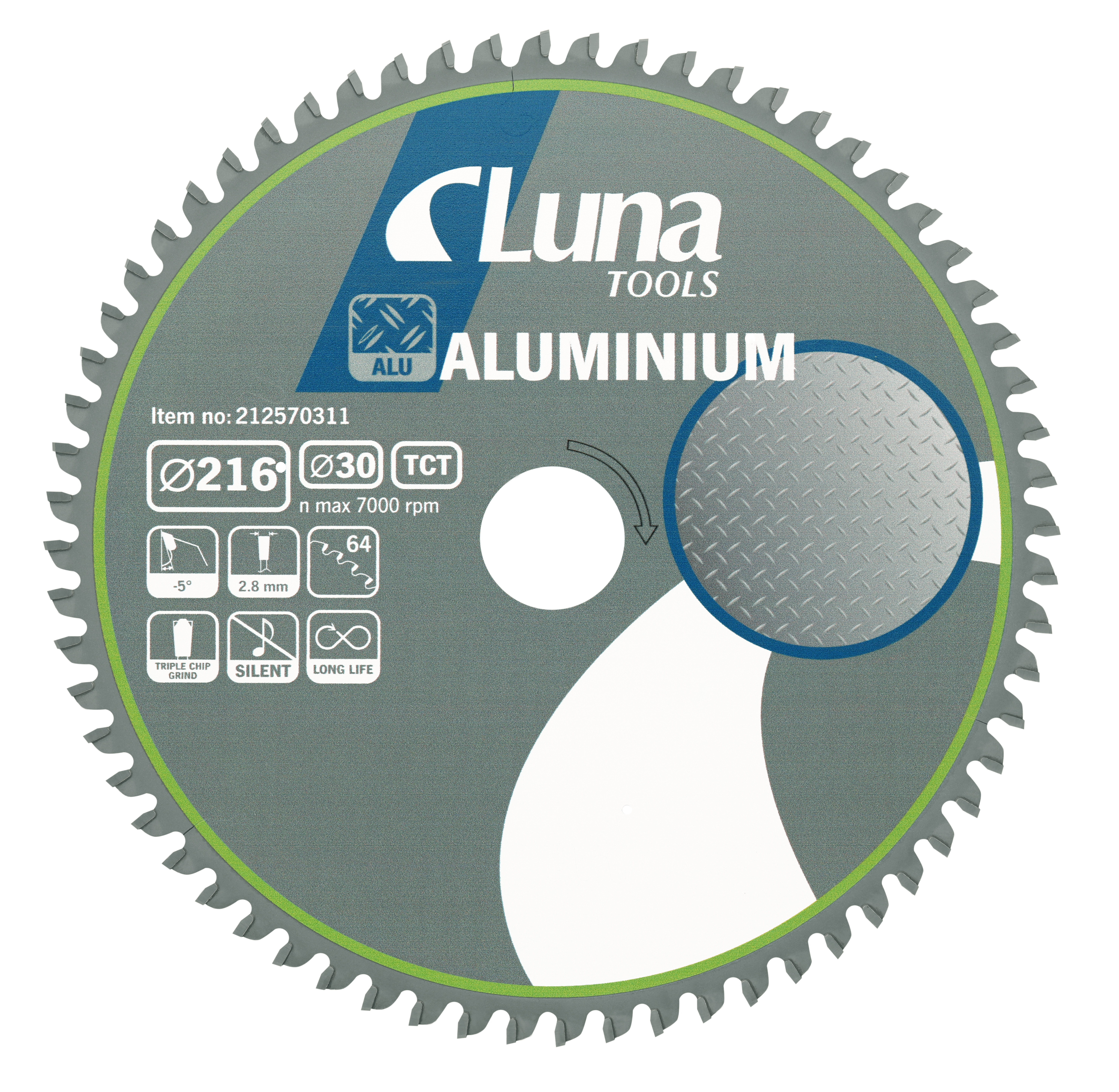 Circular saw blade Luna Aluminium