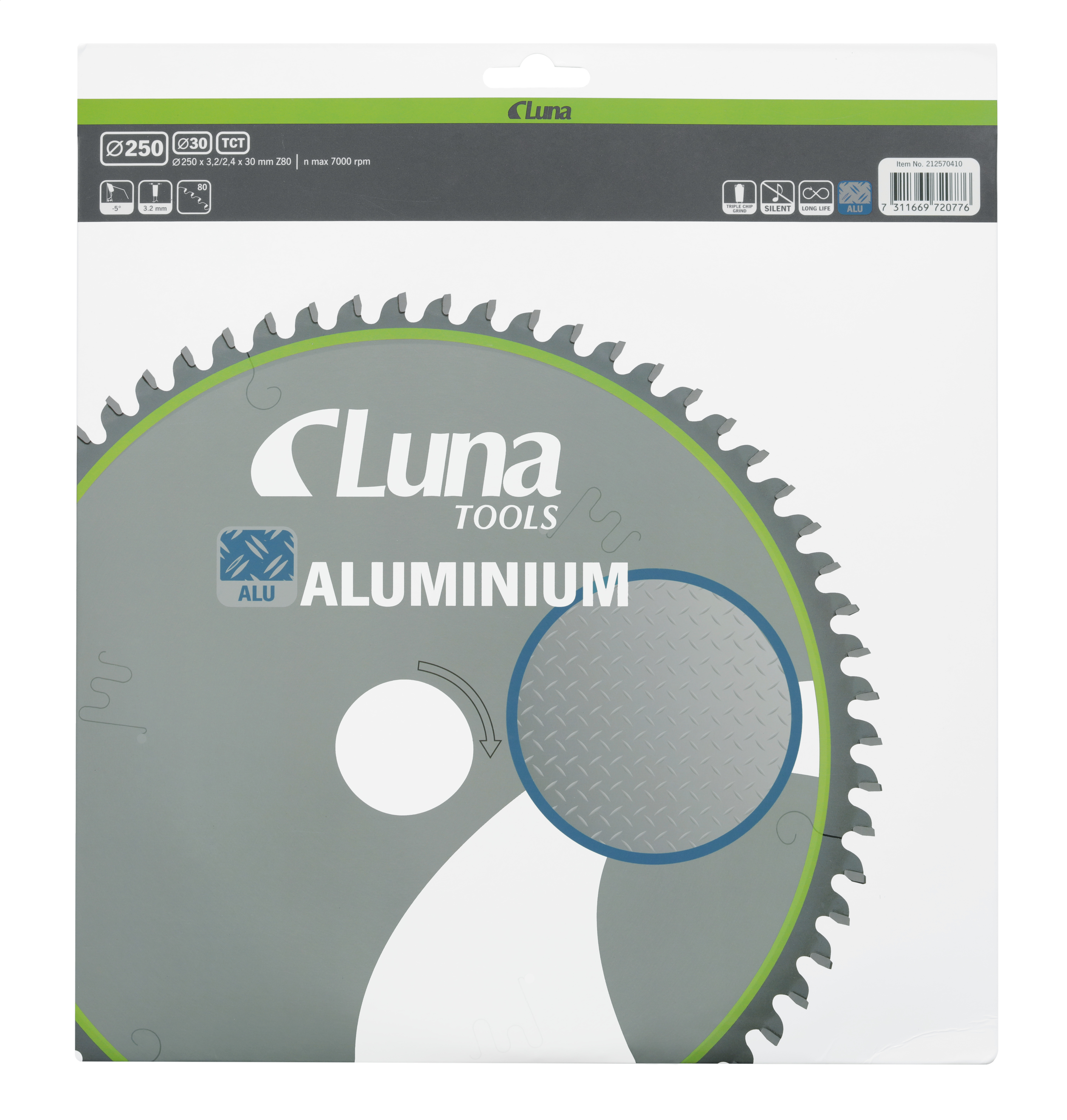 Circular saw blade Luna Aluminium