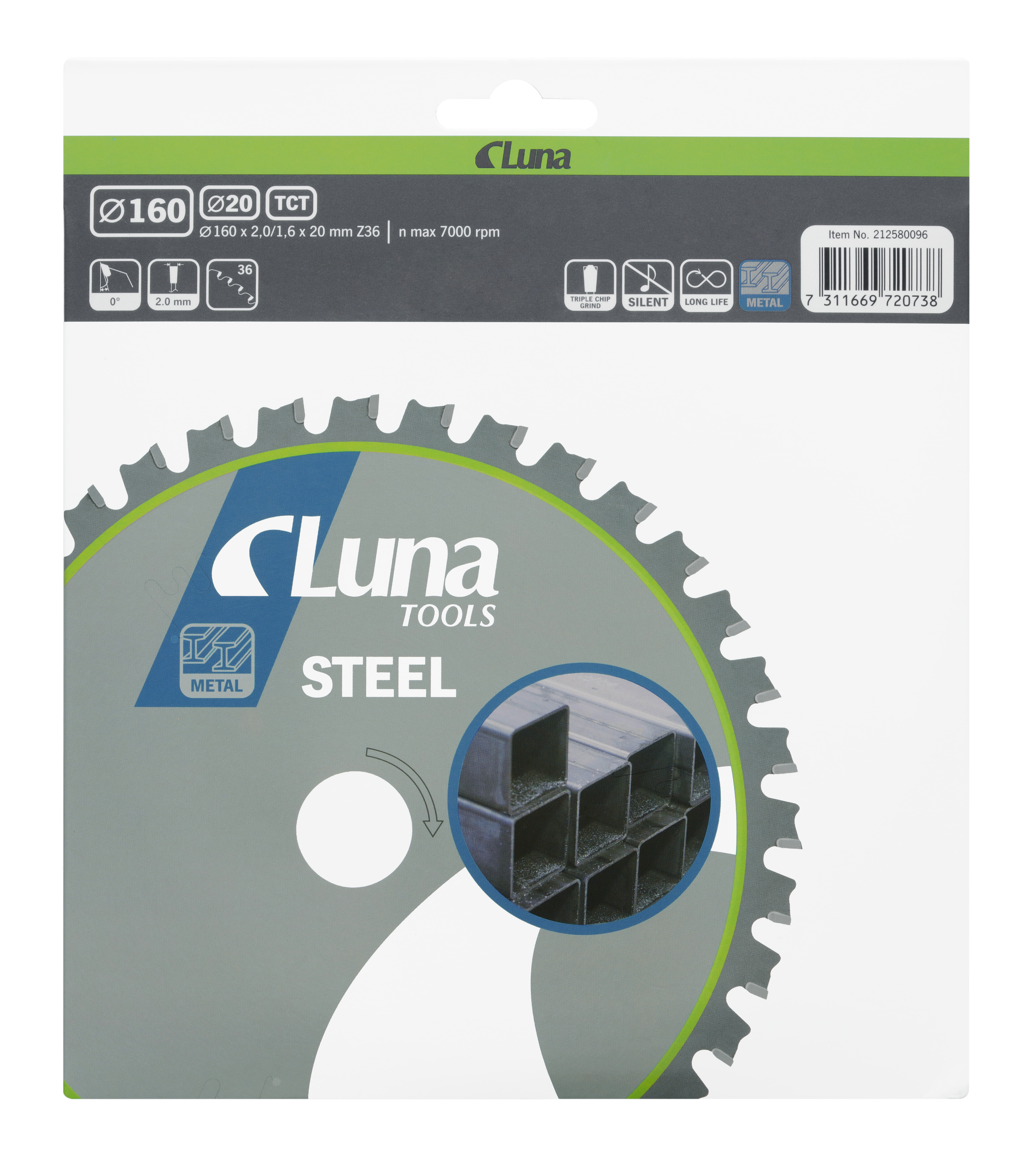 Circular saw blade Luna Steel