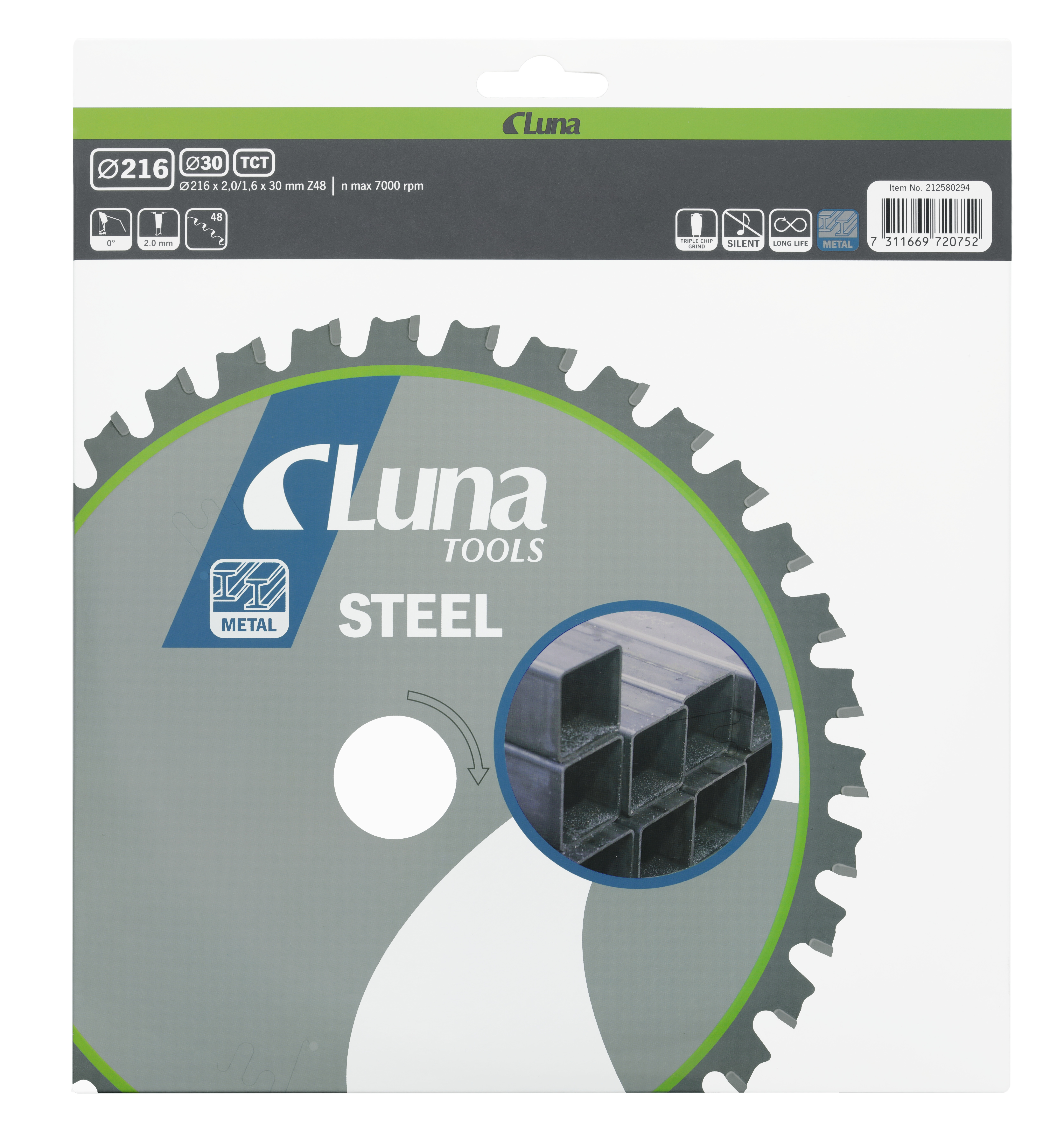 Circular saw blade Luna Steel