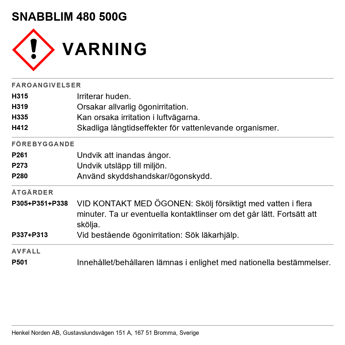 Snabblim slagfast Loctite 480