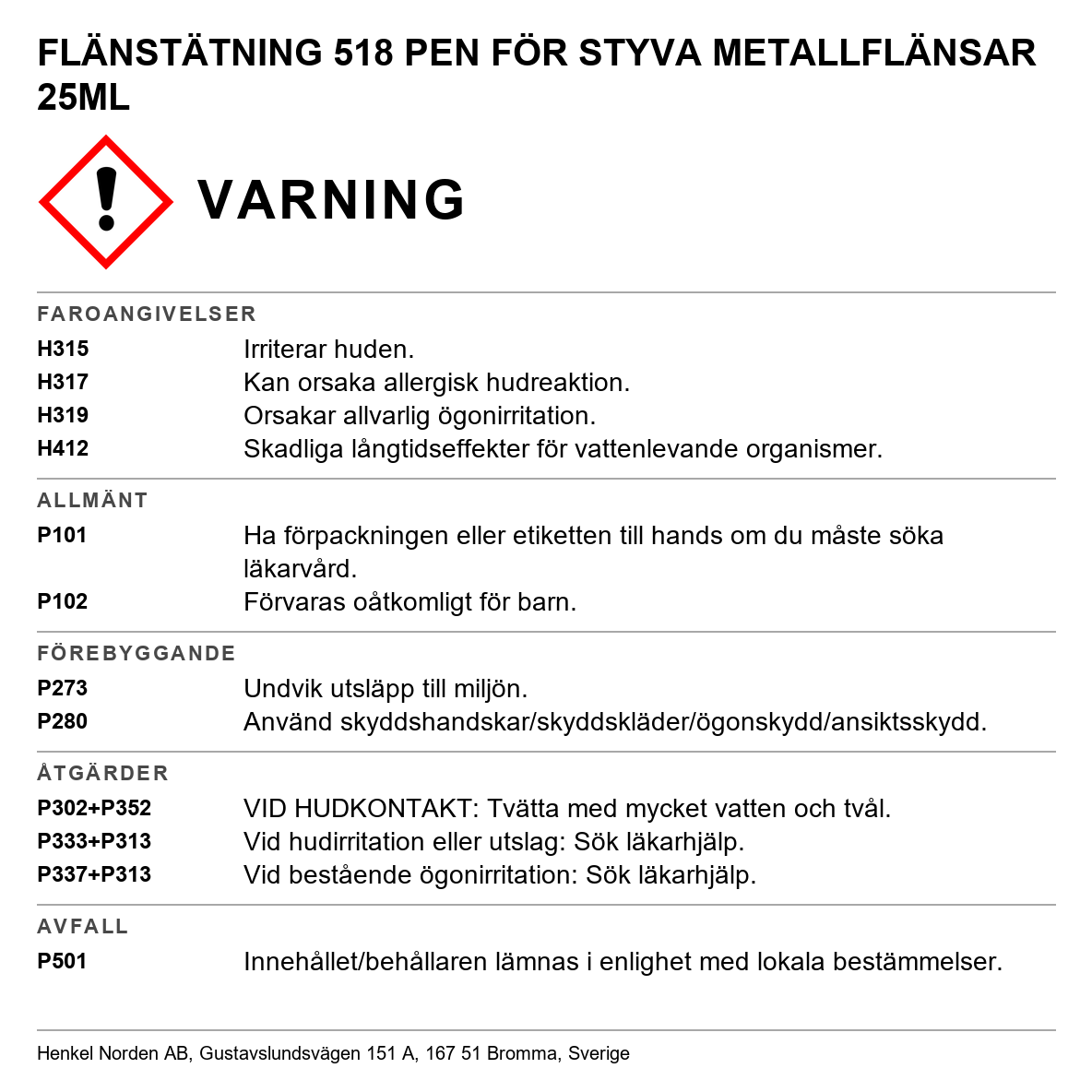 Flänstätning Loctite 518