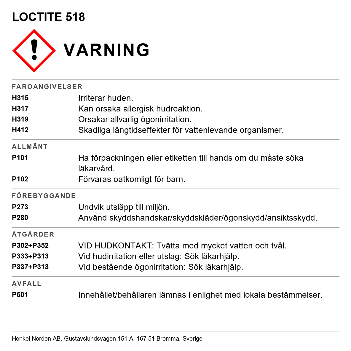 Flänstätning Loctite 518