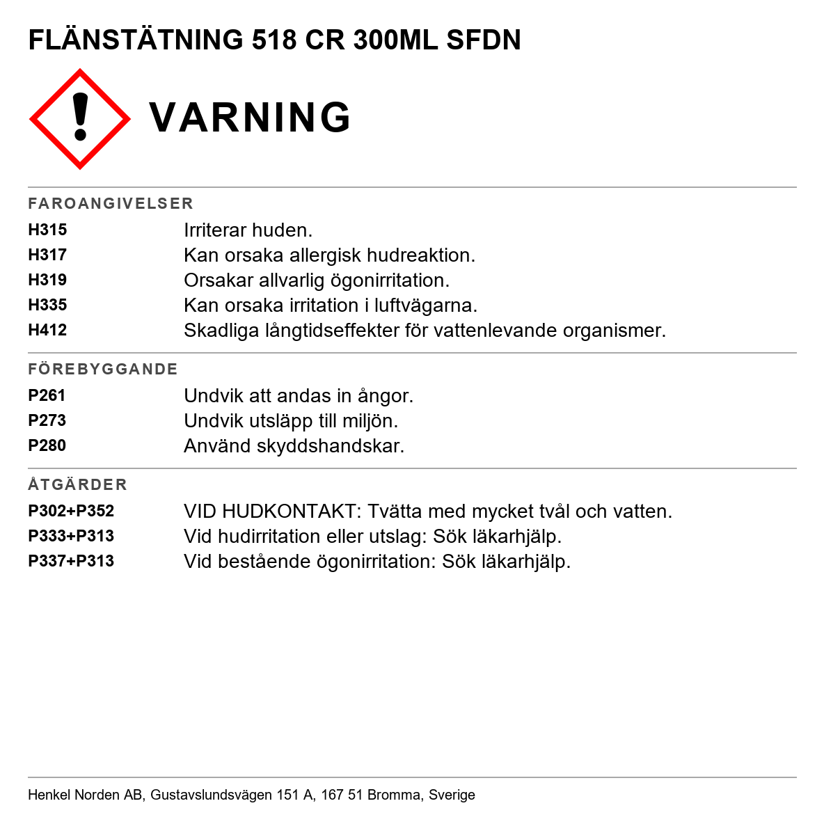 Flänstätning Loctite 518