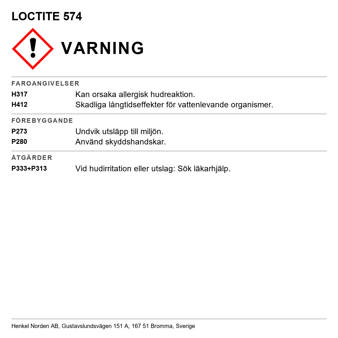 Flänstätning Loctite 574