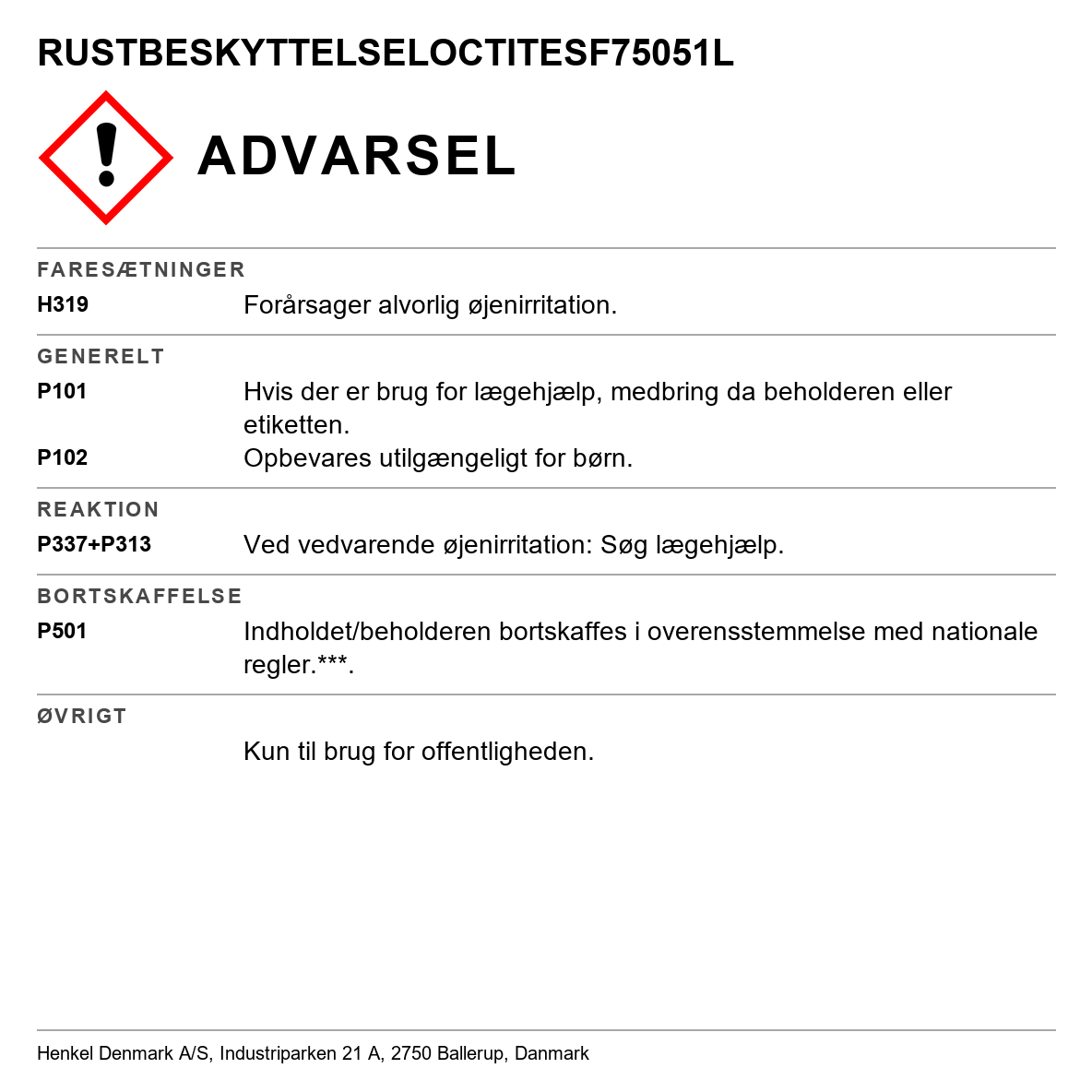 Rustomdanner Loctite SF 7505