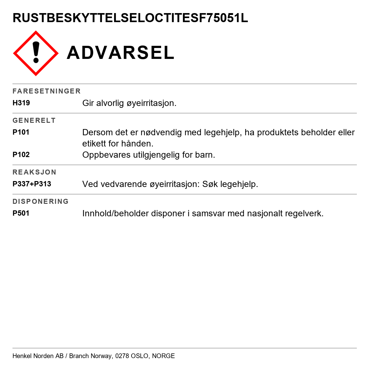 Rustomdanner Loctite SF 7505