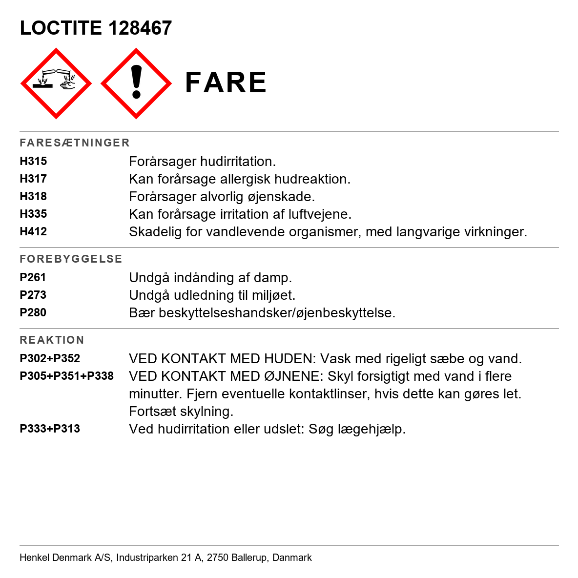 Cylindrisk montering Loctite
