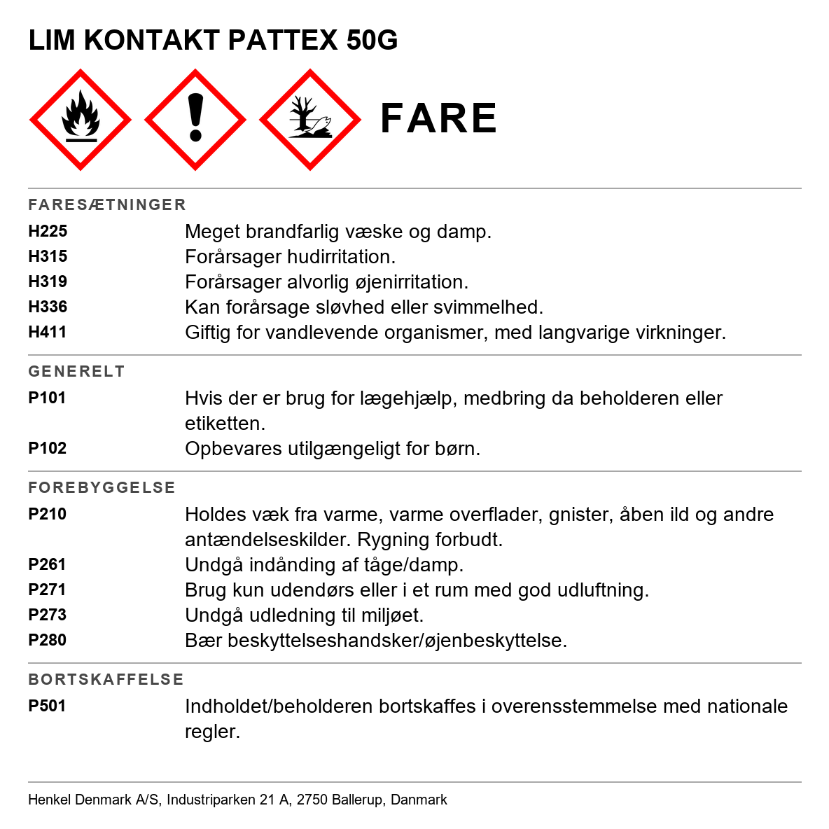 Kontaktlim Pattex