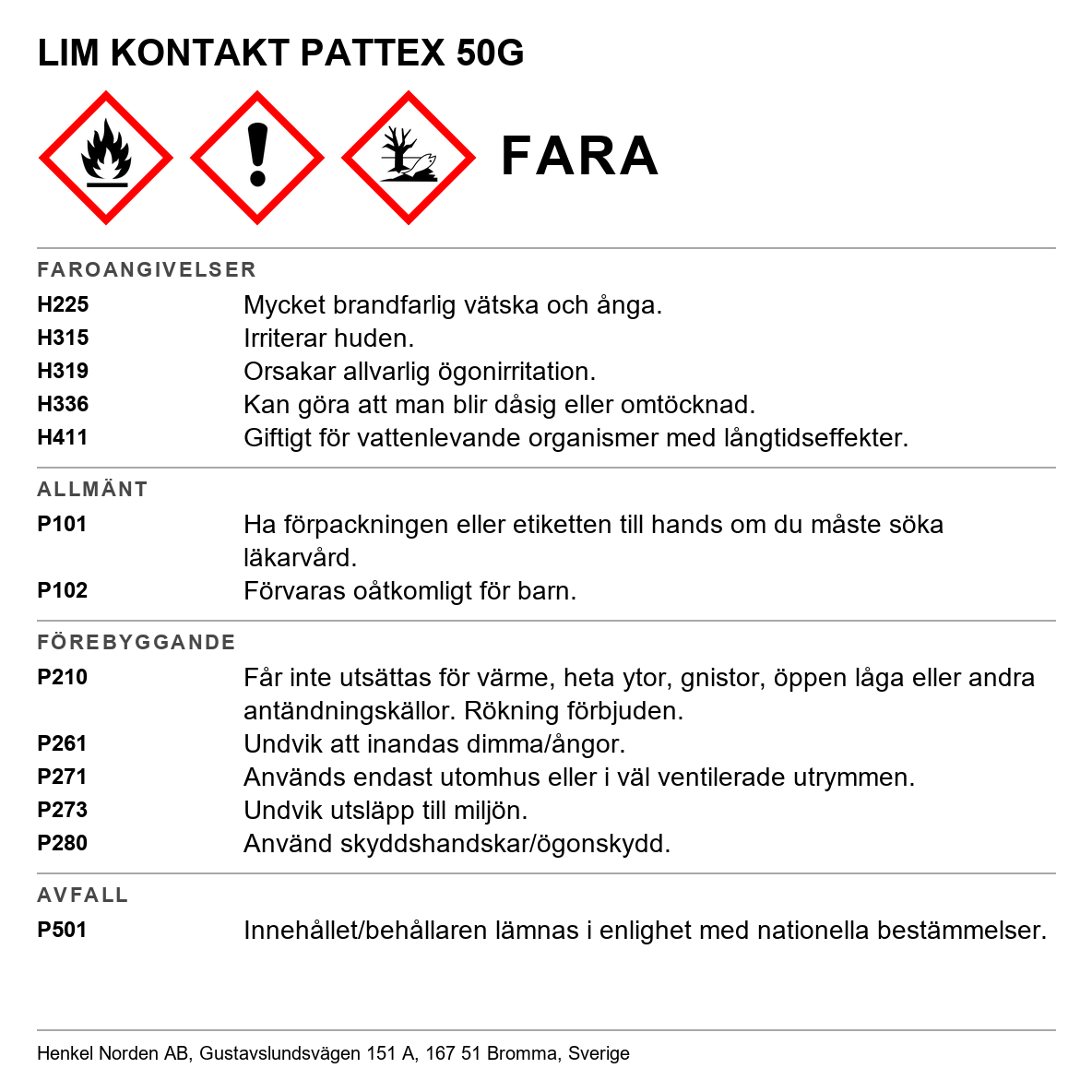 Kontaktlim Pattex