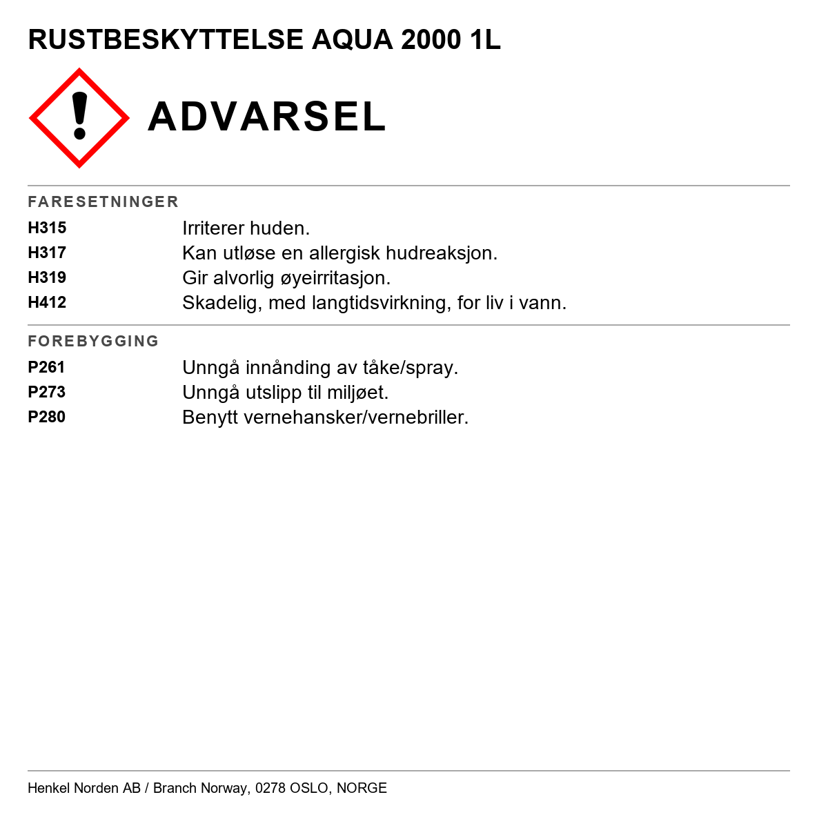 Rustbeskyttelse Aqua 2000