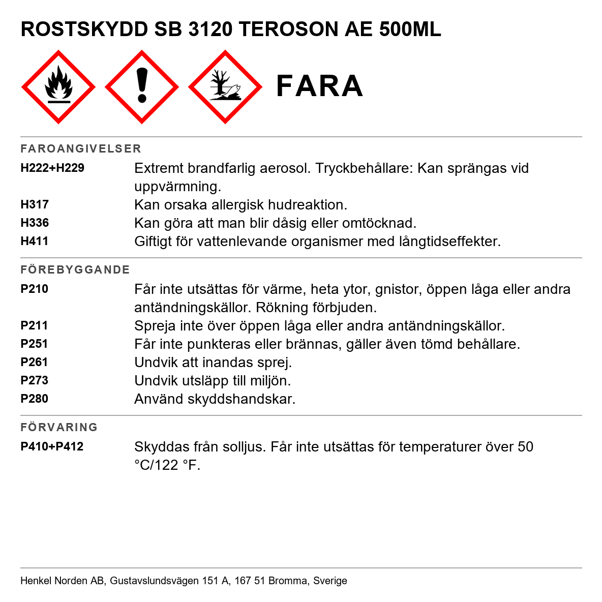 Rostskydd Underredesskydd Teroson SB 3120