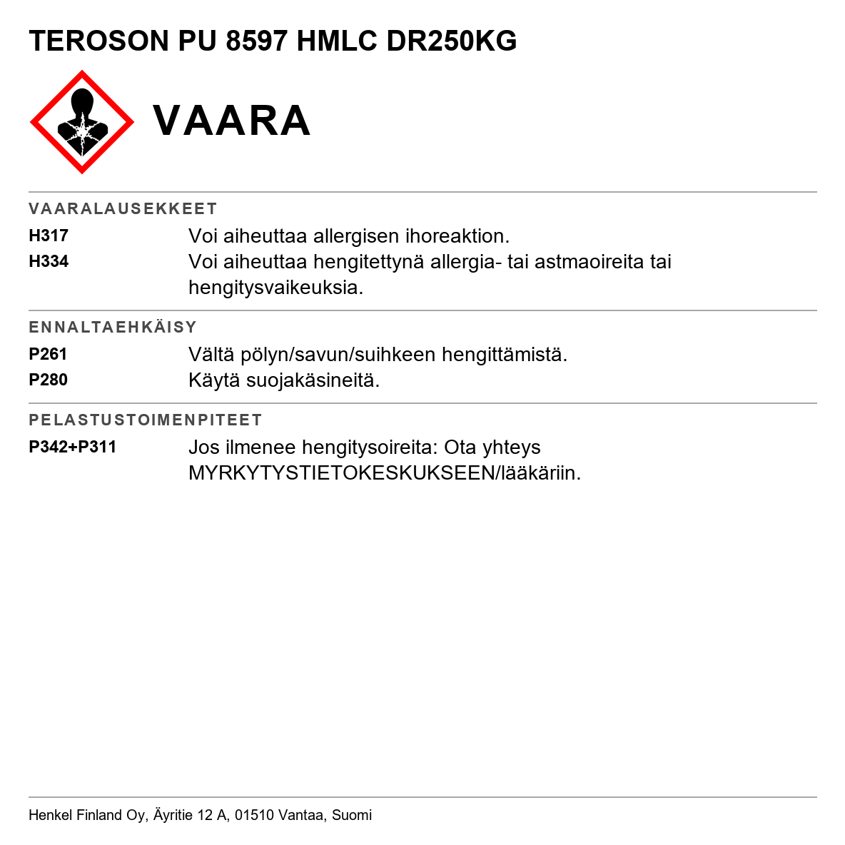 Teroson PU 8597 HMLC