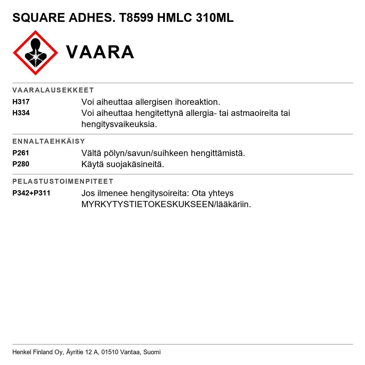 Teroson PU 8599 HMLC