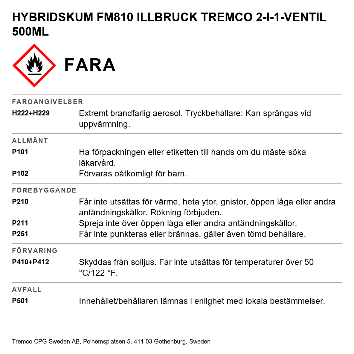 Hybridskum FM810 Tremco