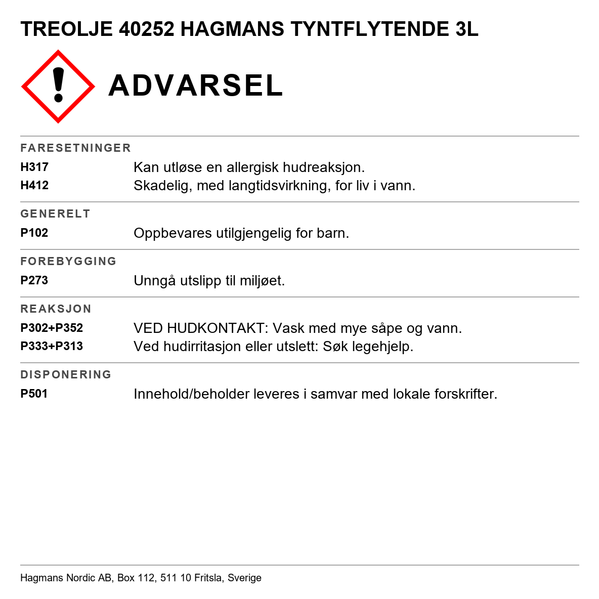 Treolje Hagmans