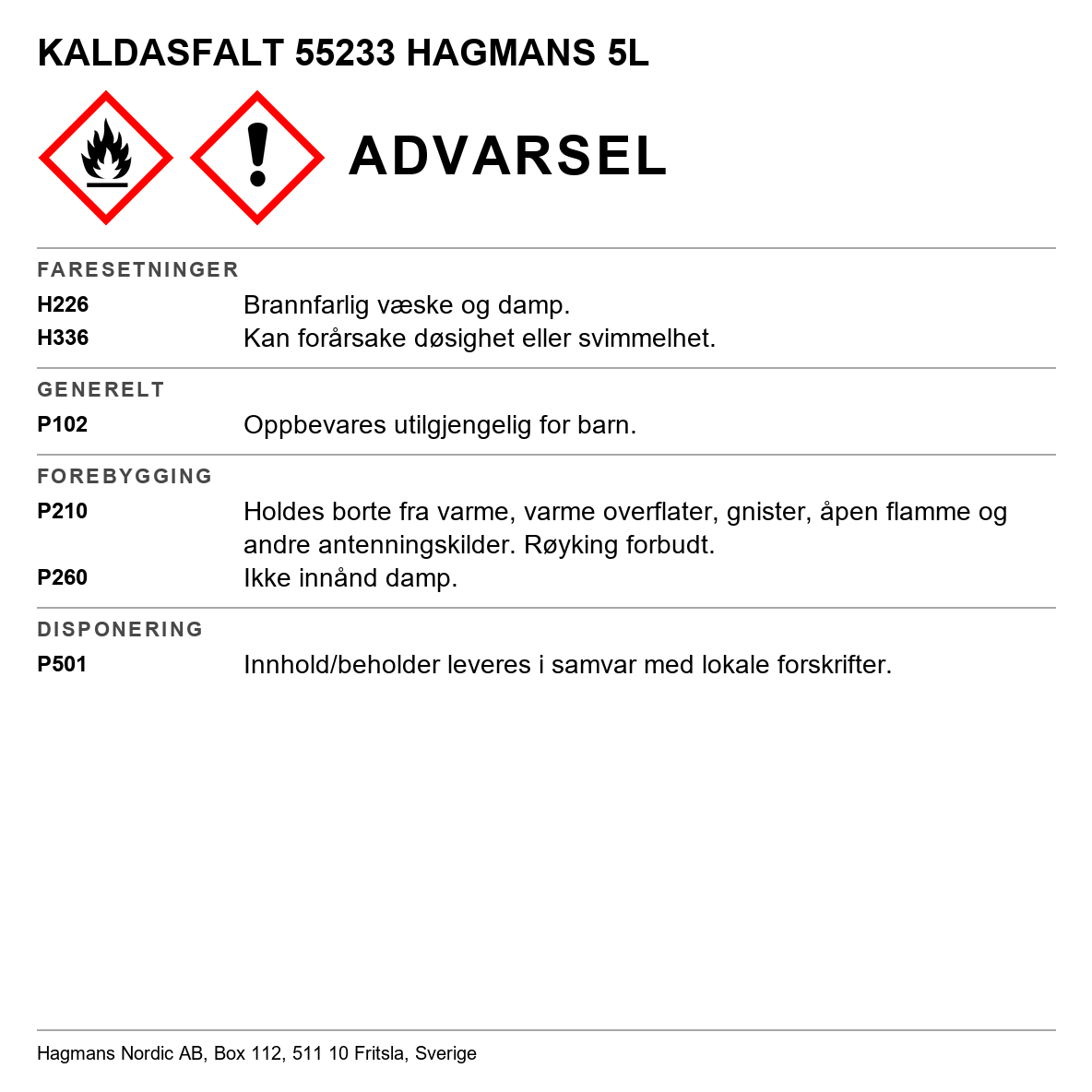 Kaldasfalt Hagmans
