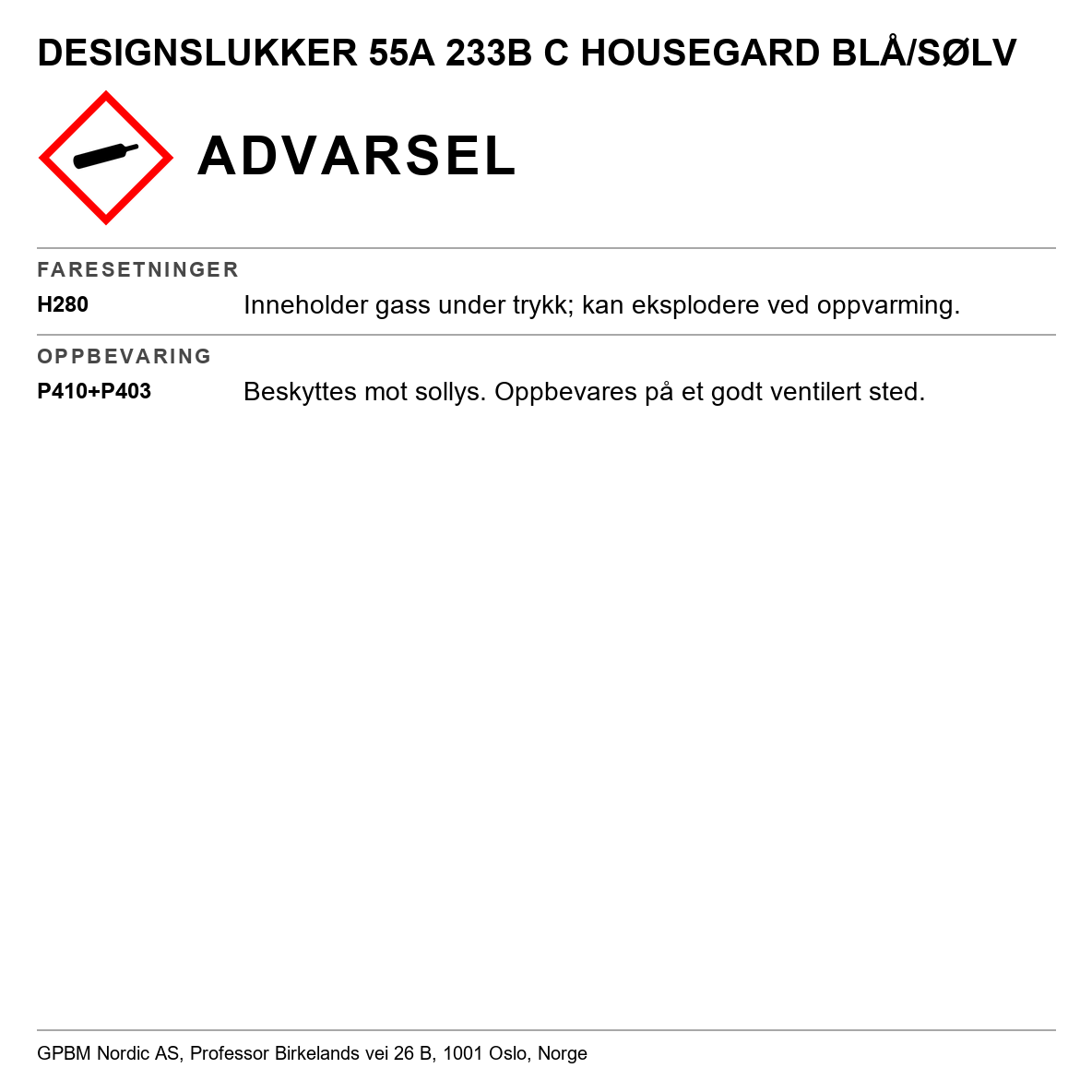 Pulverslukker Housegard 6 kg