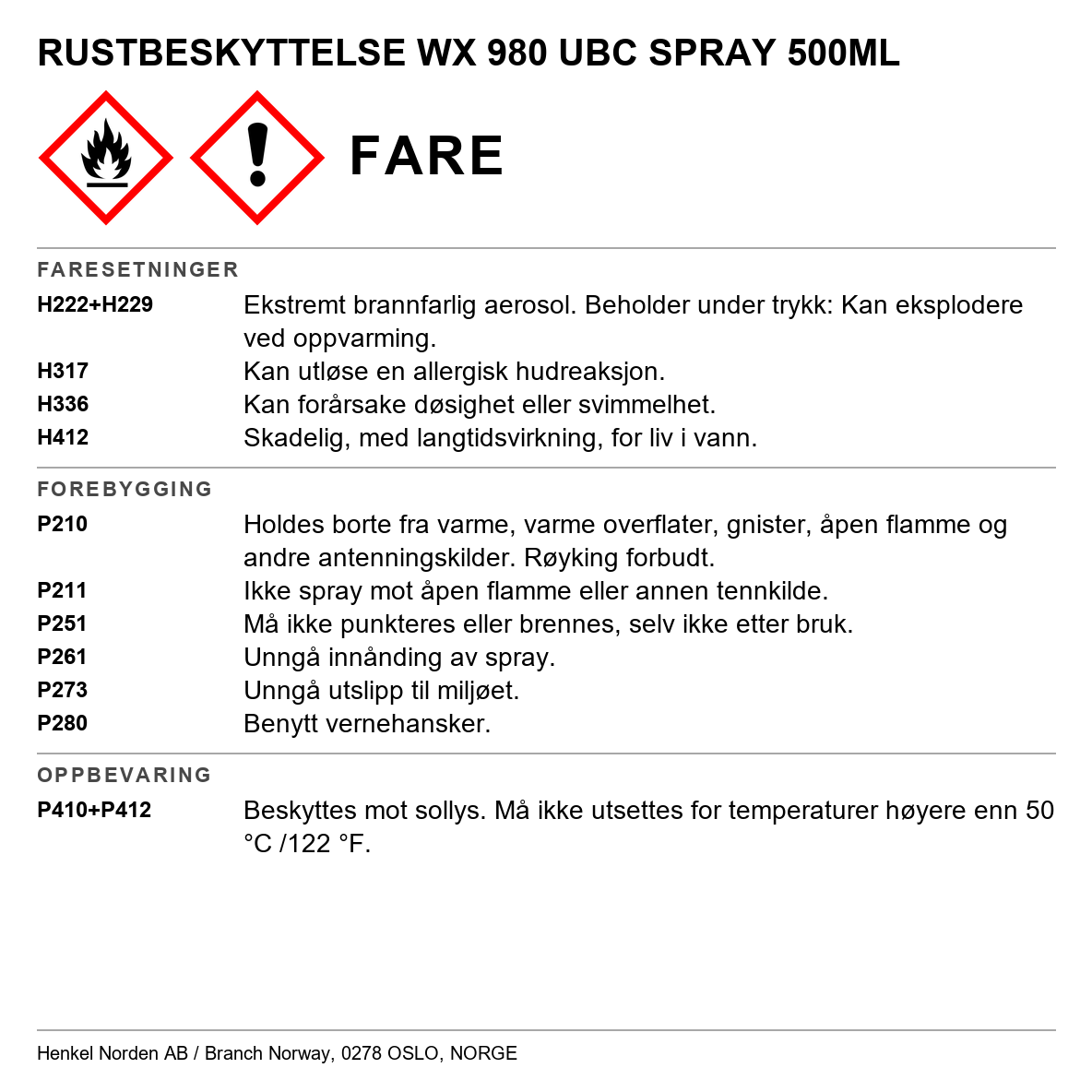 Rustbeskyttelse TEROSON WX 980 UBC